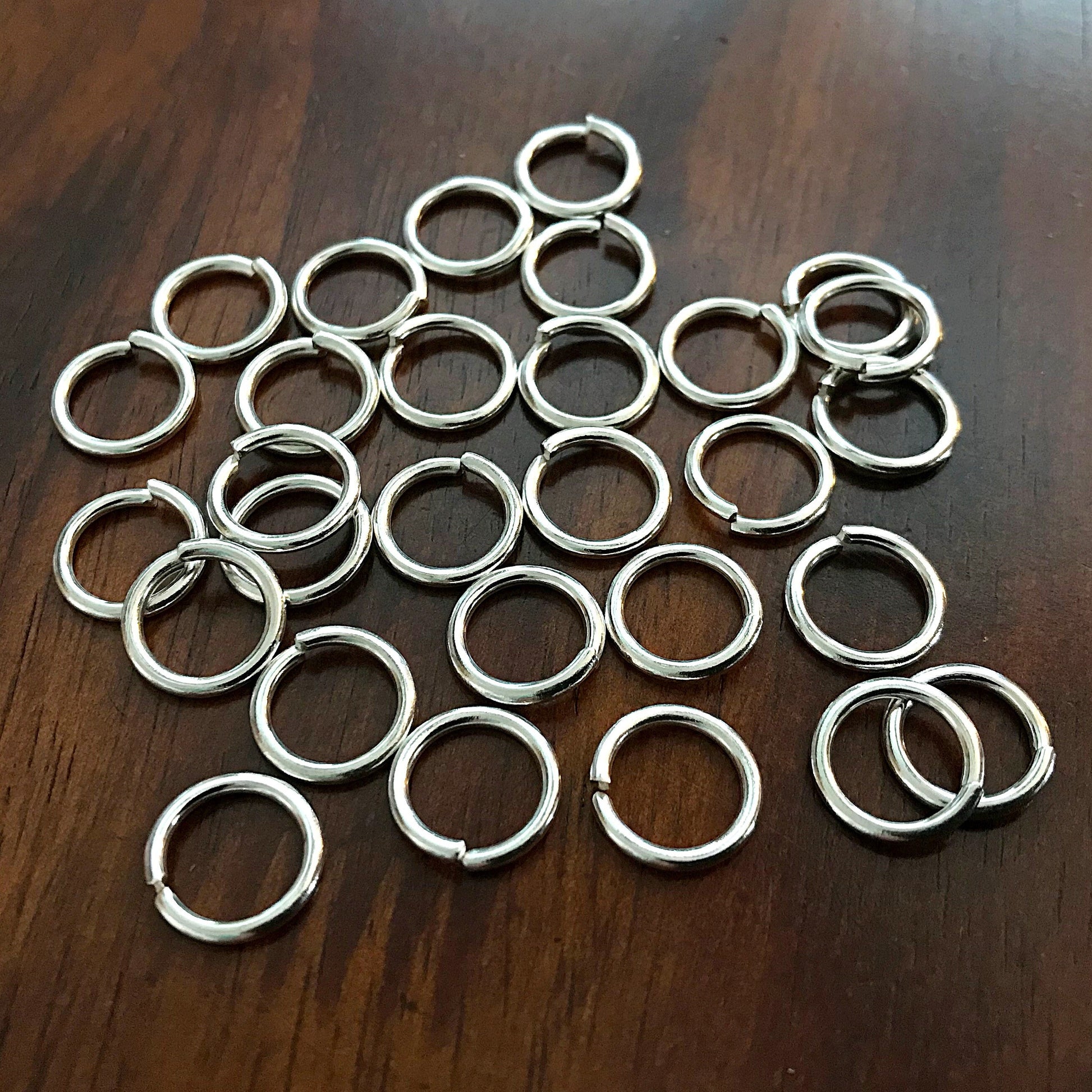 Strong Jump Rings, 200pcs 16x1.5mm Jump Rings, 16 Gauge Heavy Duty 16mm x 1.2mm Jumprings, Industrial Strength Jump Rings, Findings