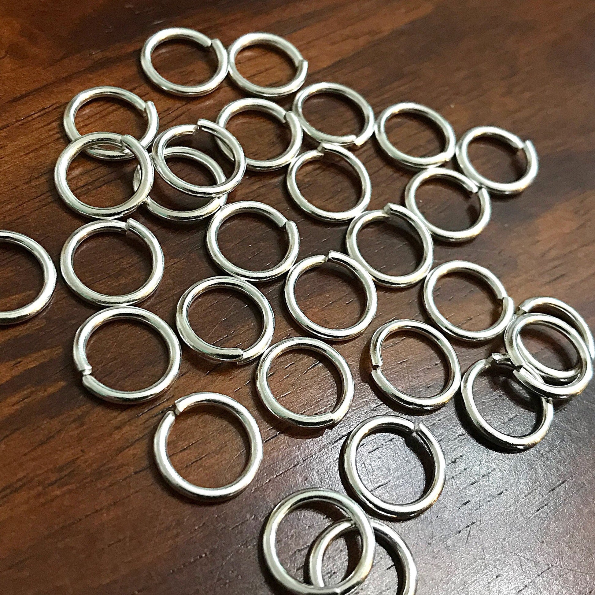 Strong Jump Rings, 50pcs 16x1.5mm Jump Rings, 16 Gauge Heavey Duty Jumprings, Large 16mm x 1.5mm Jump Rings, Craft Supplies, Findings