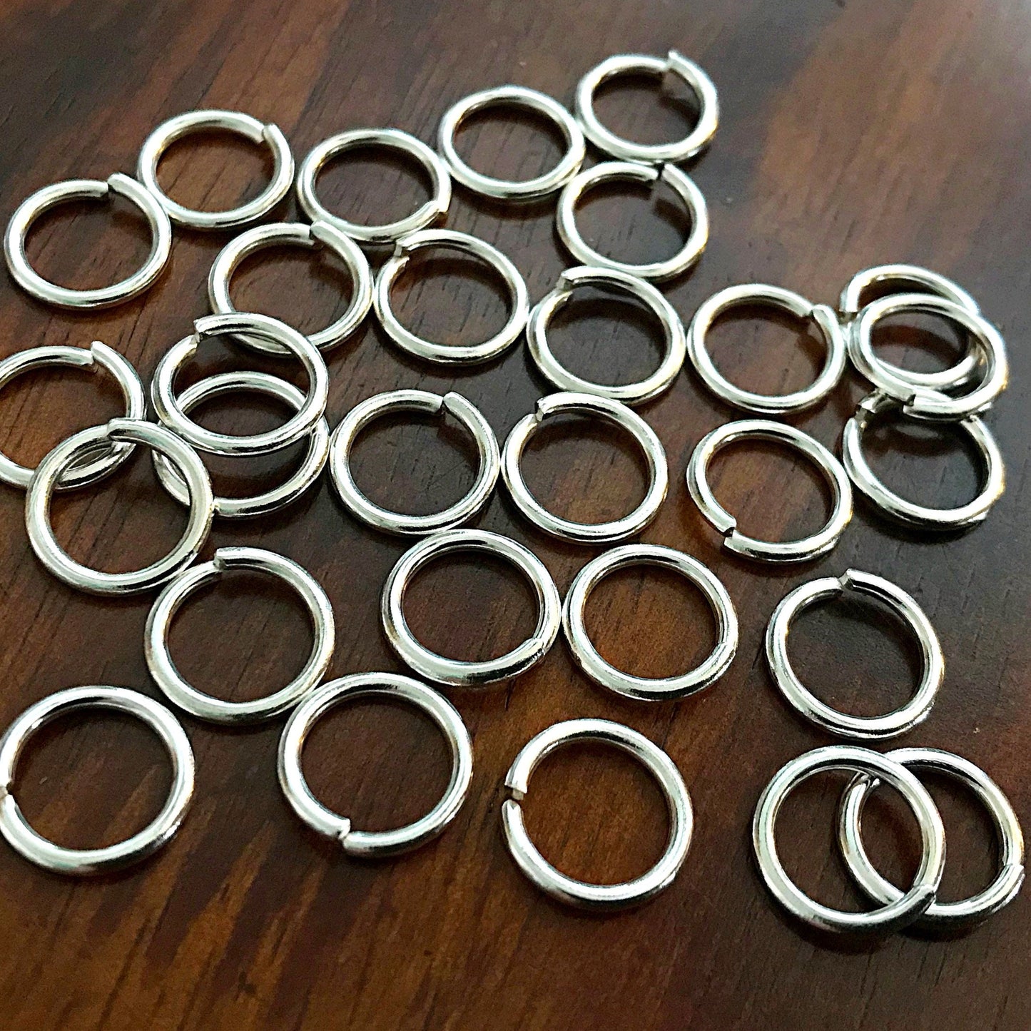 Strong Jump Rings, 50pcs 16x1.5mm Jump Rings, 16 Gauge Heavey Duty Jumprings, Large 16mm x 1.5mm Jump Rings, Craft Supplies, Findings
