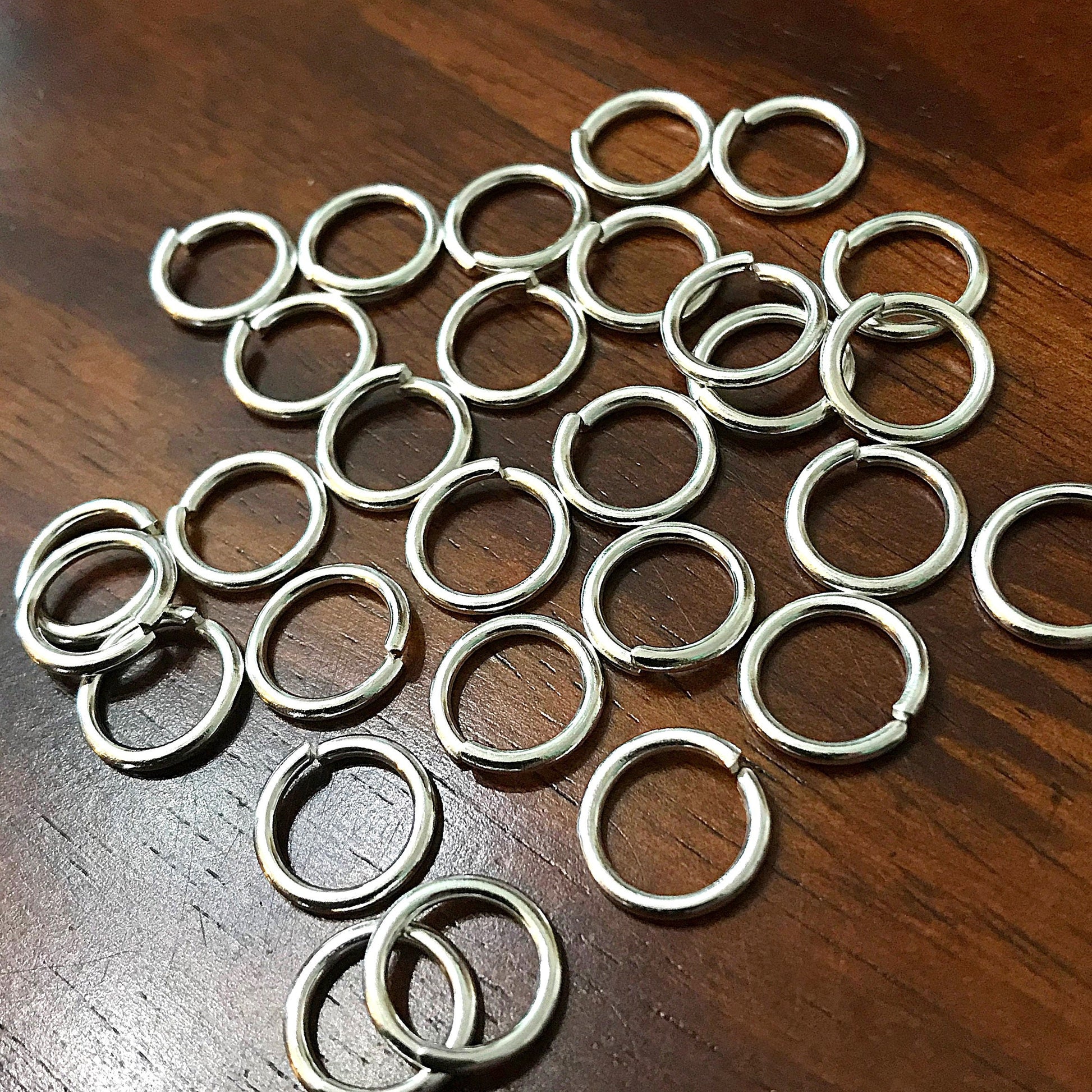 Strong Jump Rings, 200pcs 16x1.5mm Jump Rings, 16 Gauge Heavy Duty 16mm x 1.2mm Jumprings, Industrial Strength Jump Rings, Findings