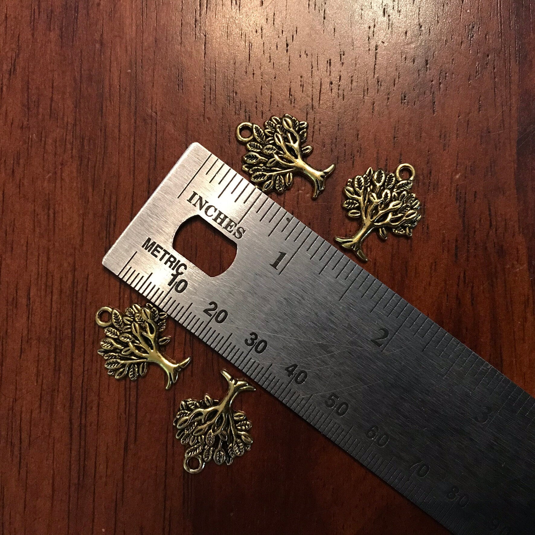 20pcs, Tree Charms, Tree of Life, Antique Gold Charms, Tree of Life Charms, Silver Tree Charms, Jewelry And Craft Supplies, Findings