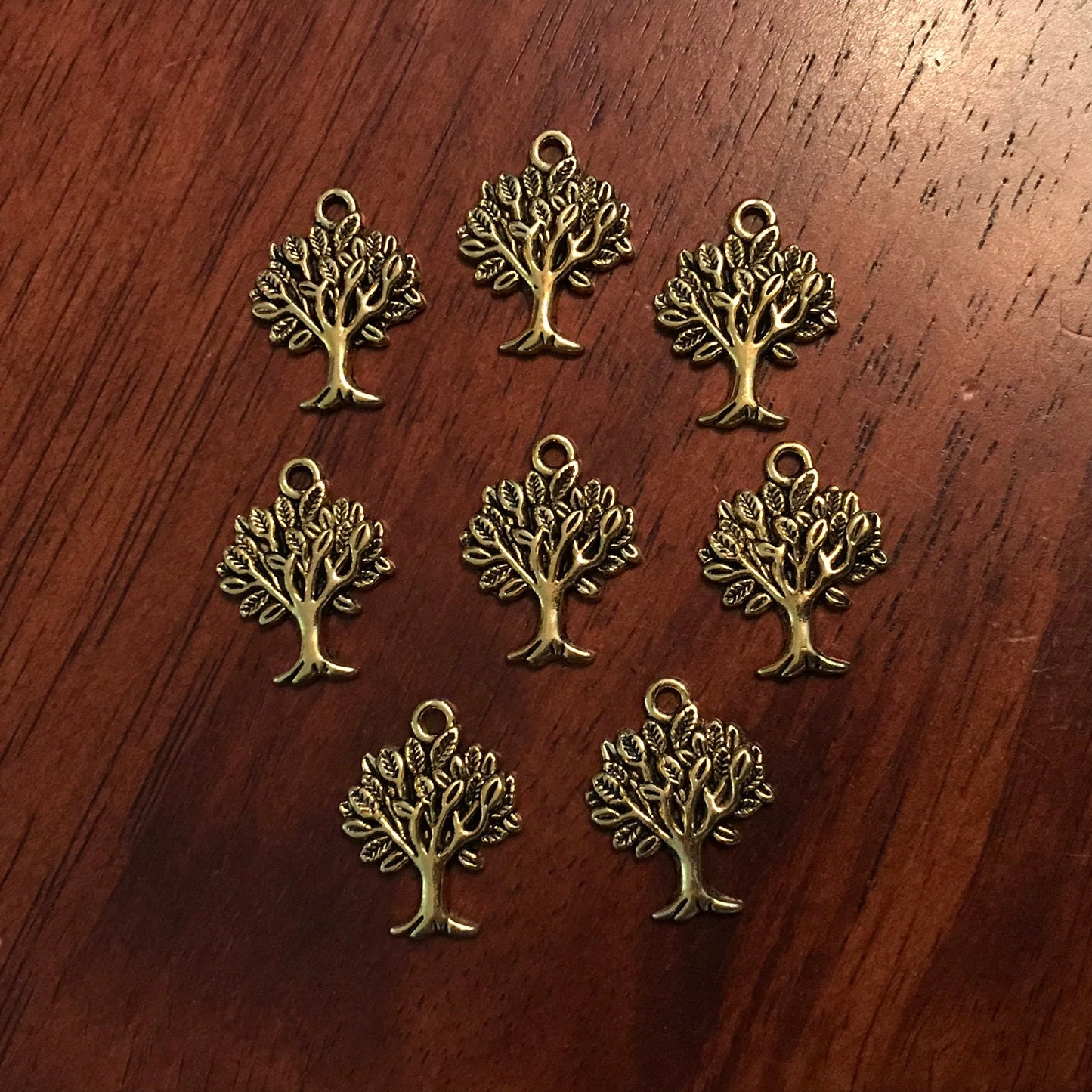 20pcs, Tree Charms, Tree of Life, Antique Gold Charms, Tree of Life Charms, Silver Tree Charms, Jewelry And Craft Supplies, Findings