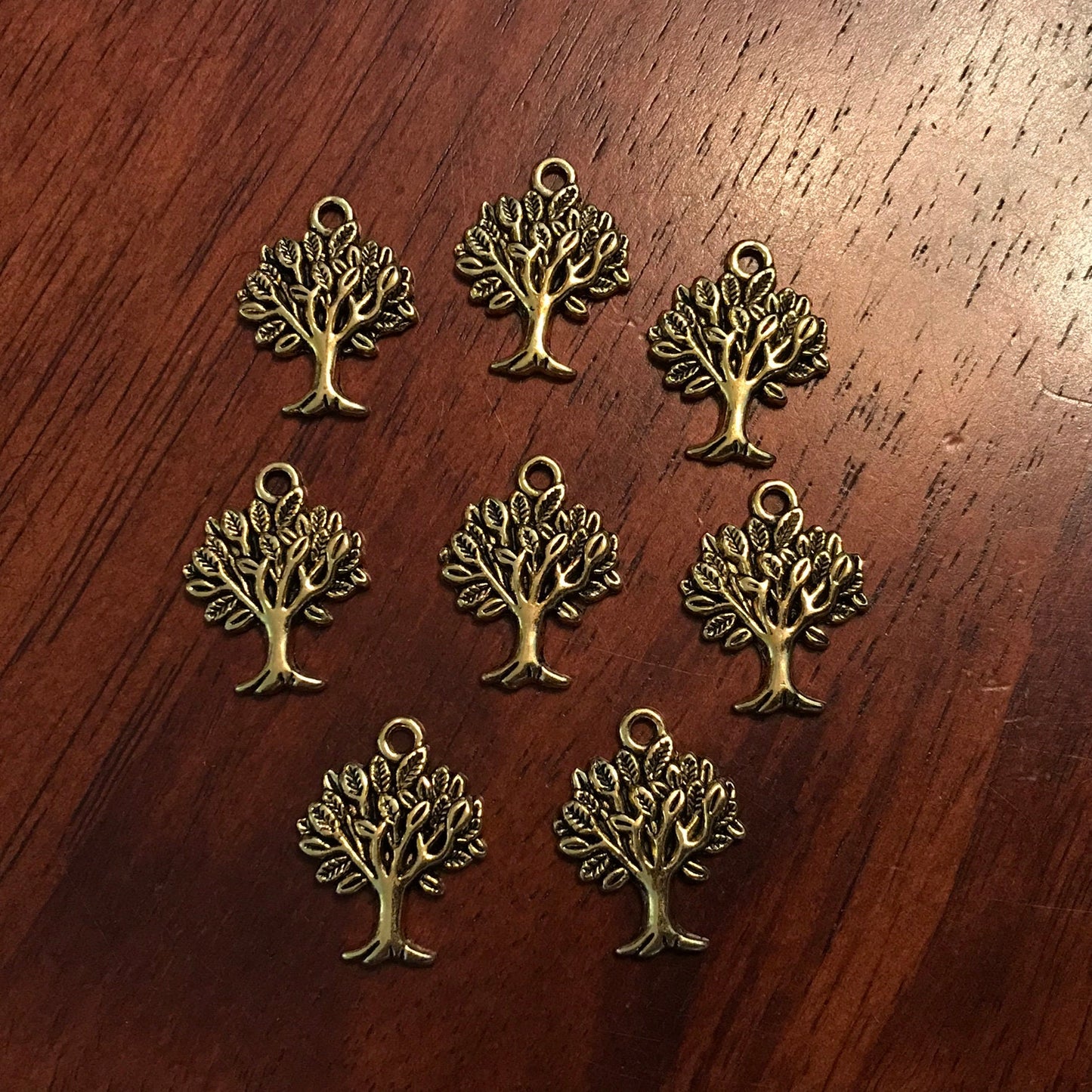 20pcs, Tree Charms, Tree of Life, Antique Gold Charms, Tree of Life Charms, Silver Tree Charms, Jewelry And Craft Supplies, Findings