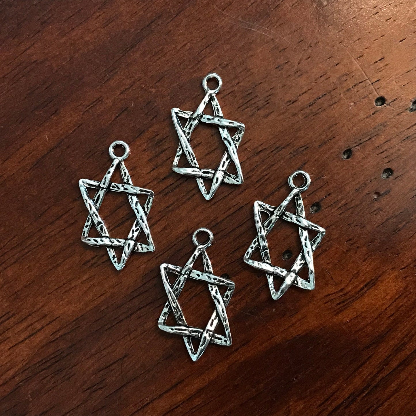 20pcs, Star of David Charms, Star of David, Hexagram Charms, 6 Point Star, Hanukkah Charms, Jewish Charms, Star Hexagram, Findings