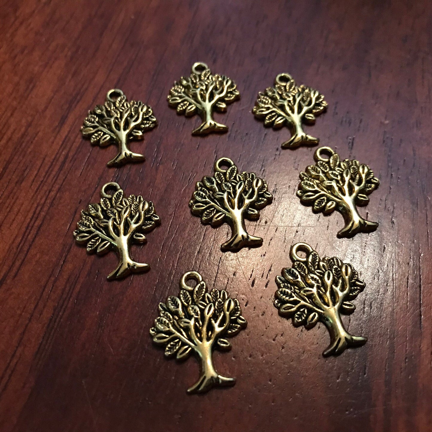20pcs, Tree Charms, Tree of Life, Antique Gold Charms, Tree of Life Charms, Silver Tree Charms, Jewelry And Craft Supplies, Findings