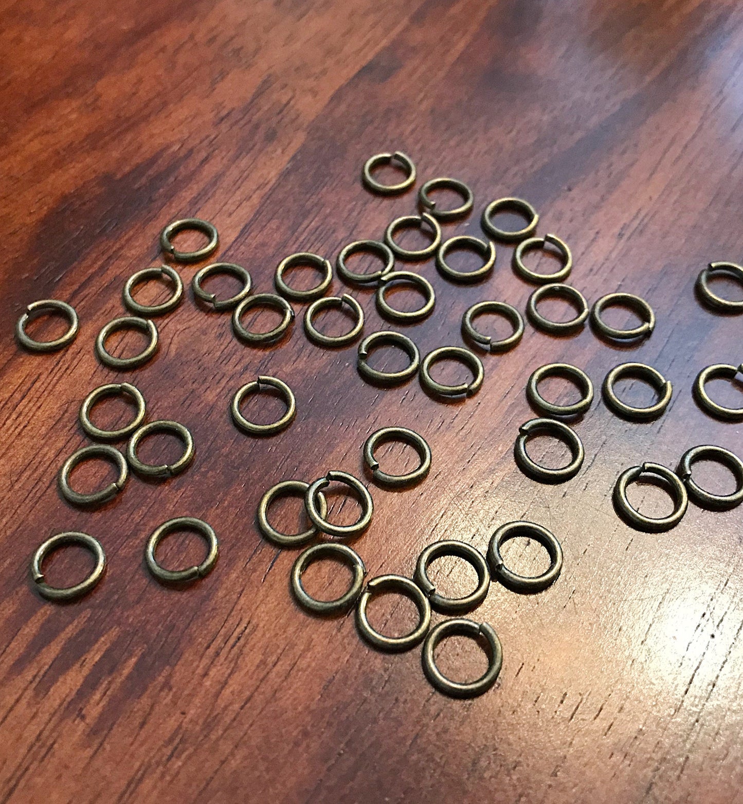 Strong Jump Rings, 100pcs 6x1.2mm Jumprings, Bronze Jumprings, Heavy Duty Jumprings, Industrial Strength Jump Rings, Findings