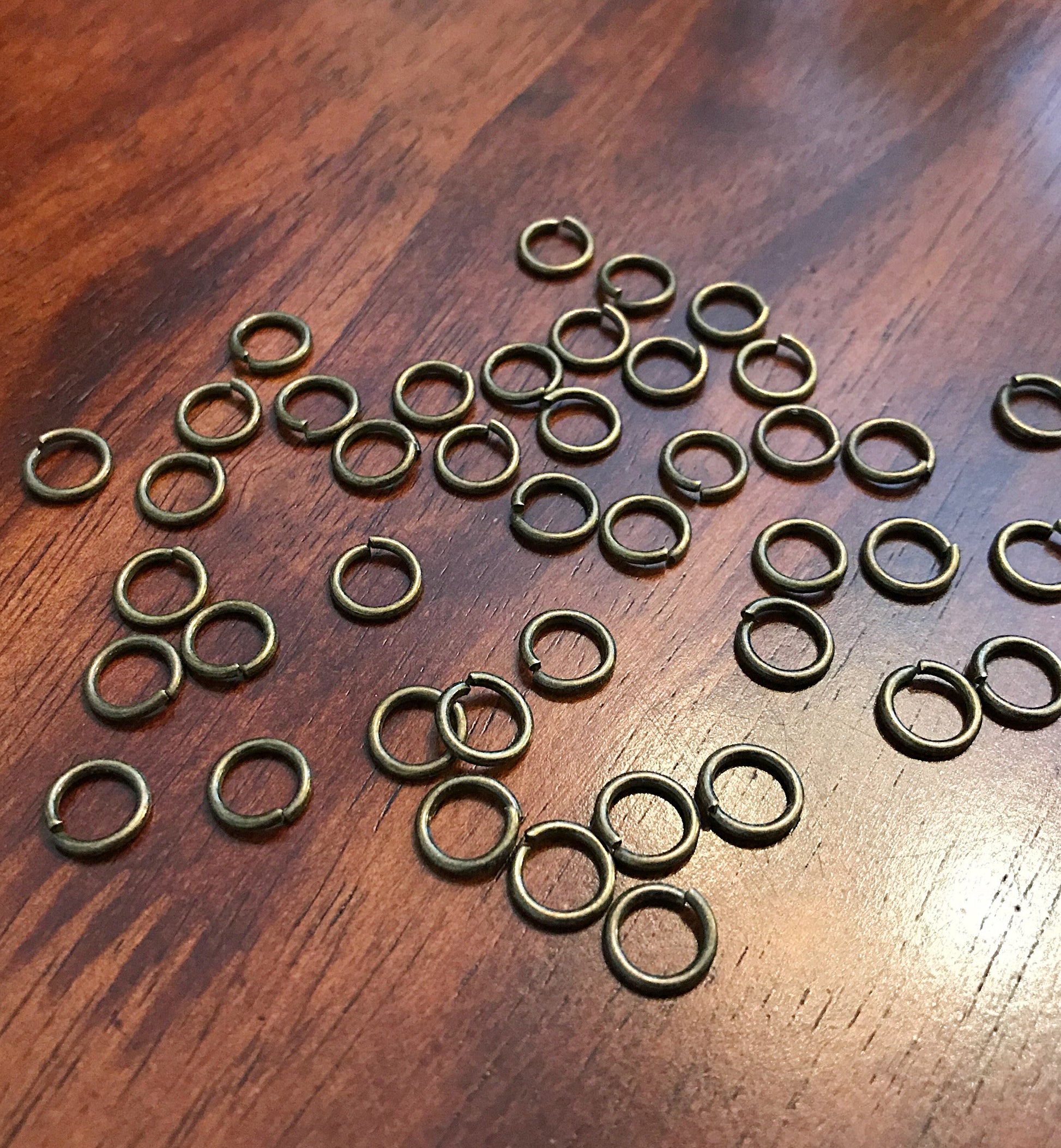 Strong Jump Rings, 300pcs 8x1.2mm Jumprings, Bronze Jumprings, Heavy Duty Jumprings, Industrial Strength Jump Rings, Findings