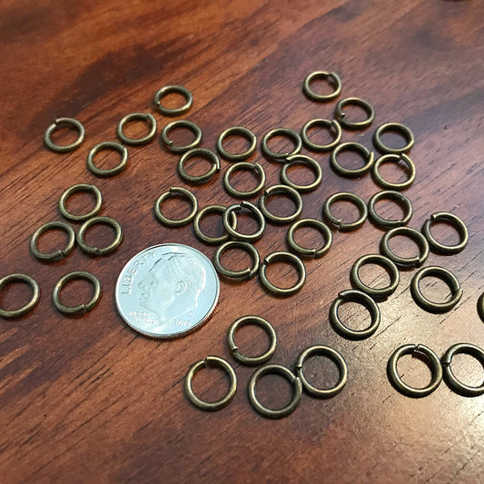 Strong Jump Rings, 300pcs 8x1.2mm Jumprings, Bronze Jumprings, Heavy Duty Jumprings, Industrial Strength Jump Rings, Findings