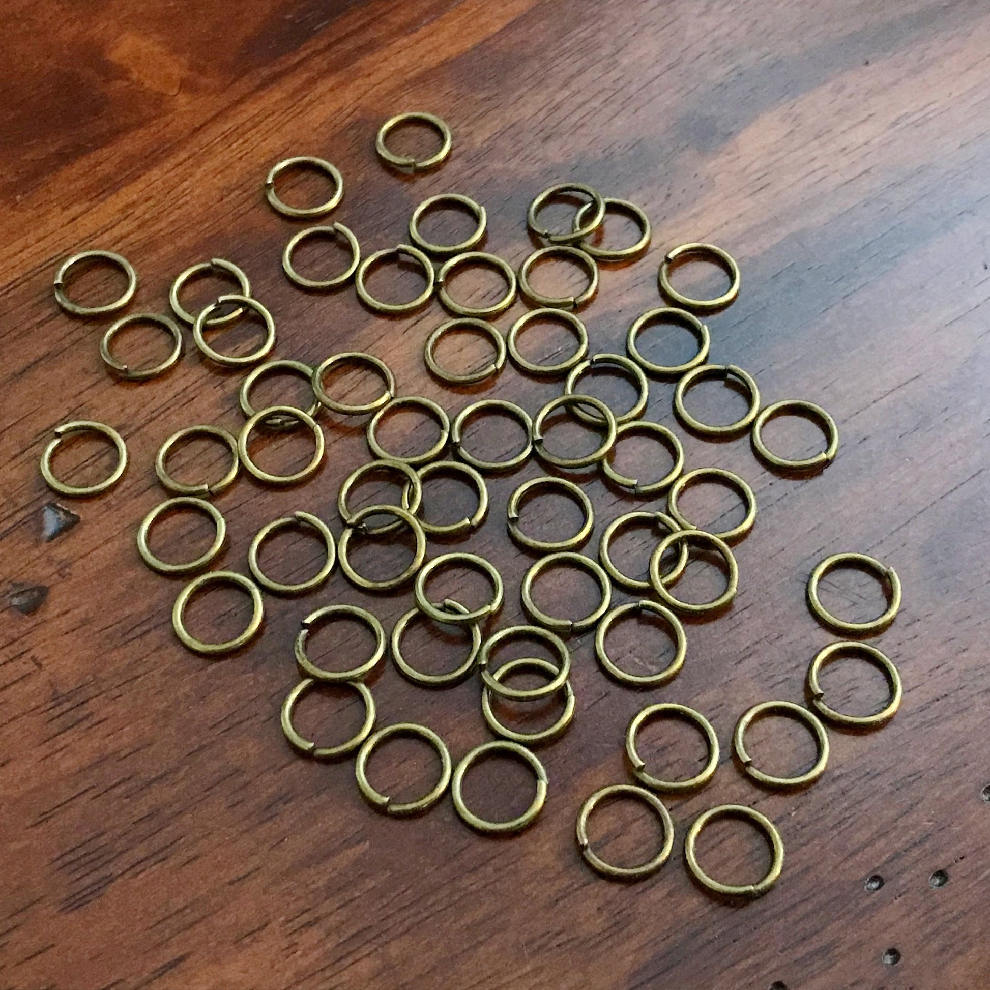 Strong Jump Rings, 100pcs, 10x1.2mm Jumprings, Bronze Jumprings, Heavy Duty Jumprings, Industrial Strength Jump Rings, Findings