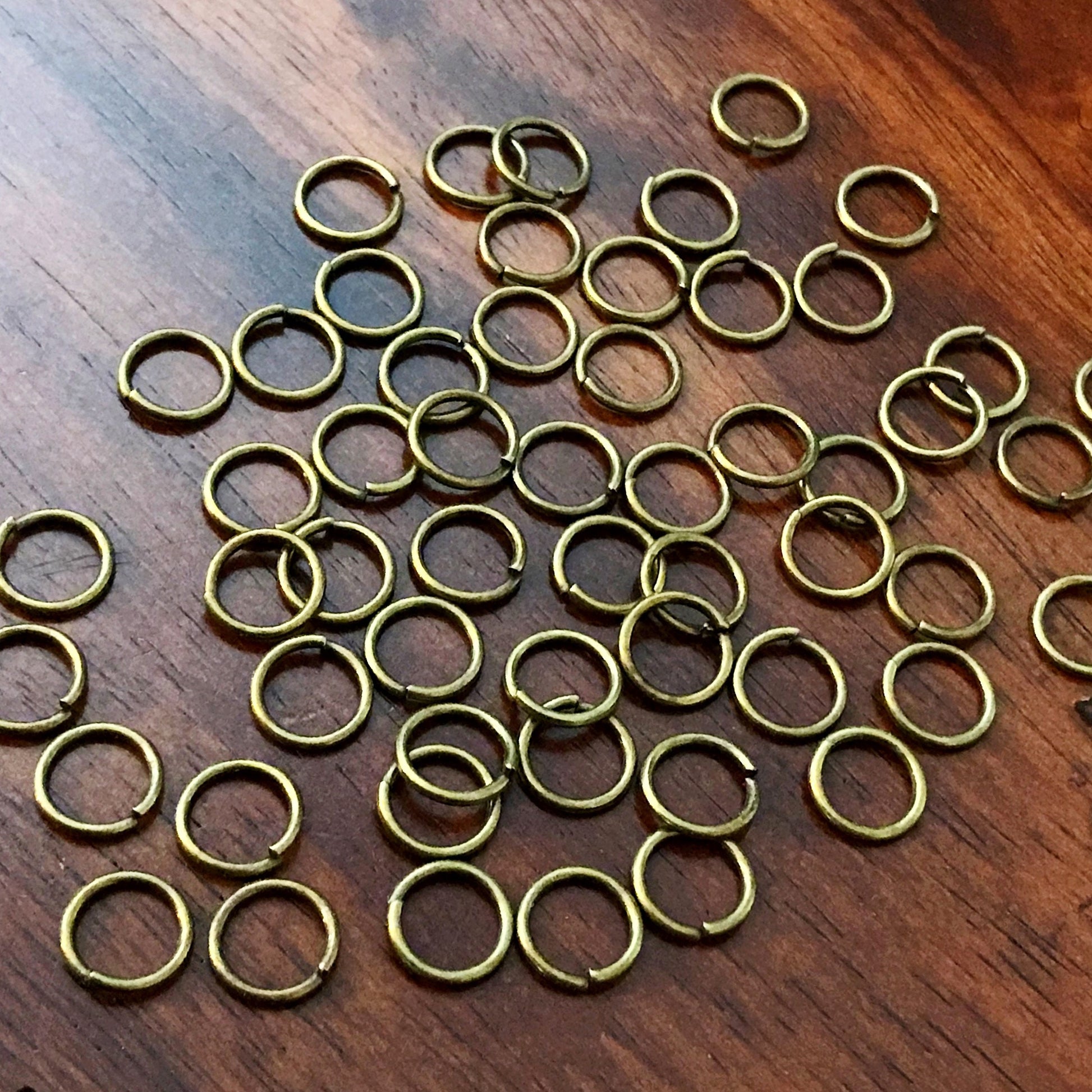 Strong Jump Rings, 300pcs, 10x1.2mm Jumprings, Bronze Jumprings, Heavy Duty Jumprings, Industrial Strength Jump Rings, Findings