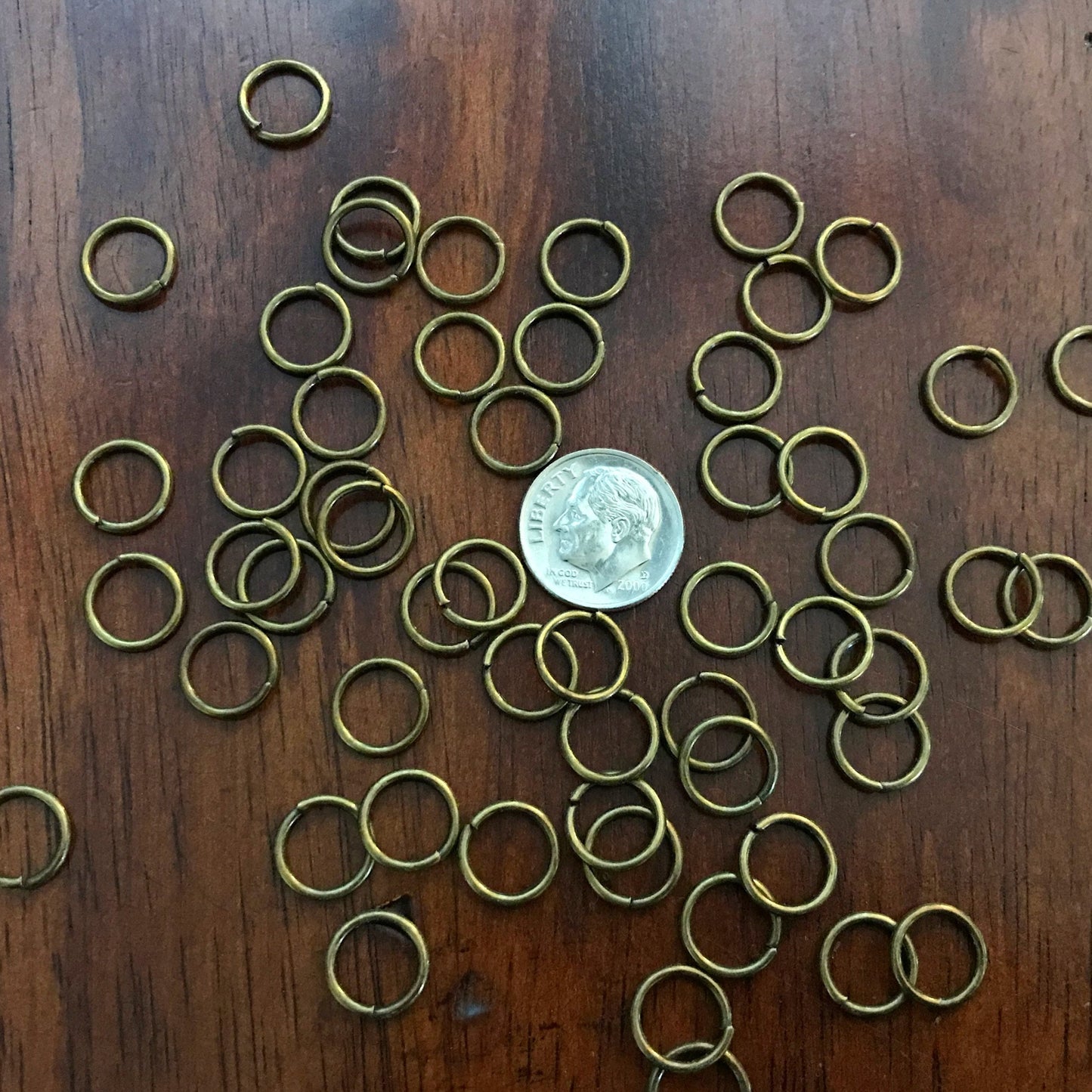 Strong Jump Rings, 100pcs, 10x1.2mm Jumprings, Bronze Jumprings, Heavy Duty Jumprings, Industrial Strength Jump Rings, Findings