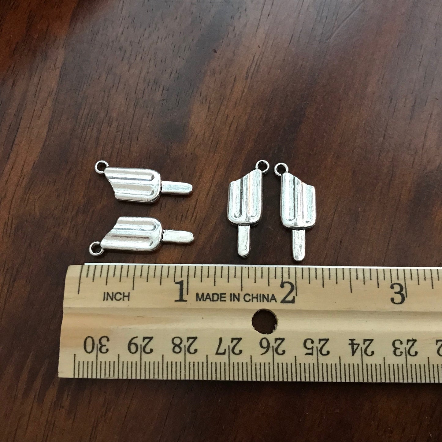 20 Ice Cream Charms, Ice Cream Bar Charms, Ice Cream Cone Charms, Popsicle Charms, Antique Silver Ice Cream Charms, Fudge Popsicle, Findings