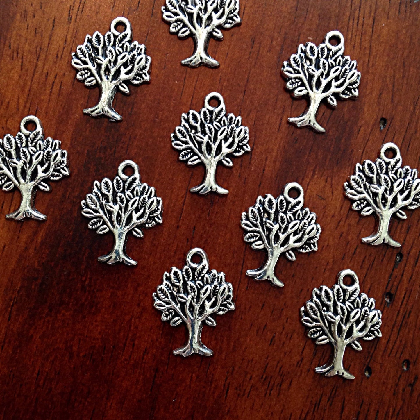 20pcs, Tree Charms, Tree of Life, Antique Silver Charms, Tree of Life Charms, Silver Tree Charms, Jewelry And Craft Supplies, Findings