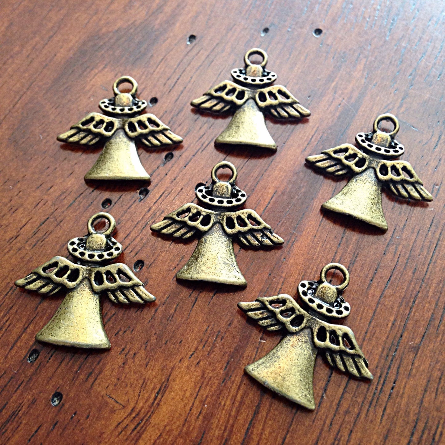 Bulk 20 pcs, Antique Bronze Charms, Angel Charms, Christian Charms, Angels, Bronze Angel Pendants, Craft and Jewelry Supplies, Findings