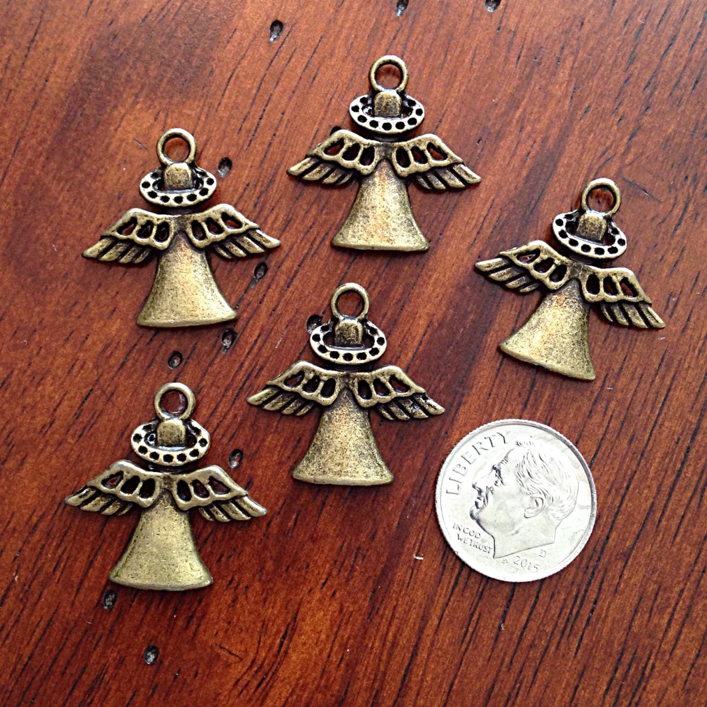Bulk 20 pcs, Antique Bronze Charms, Angel Charms, Christian Charms, Angels, Bronze Angel Pendants, Craft and Jewelry Supplies, Findings