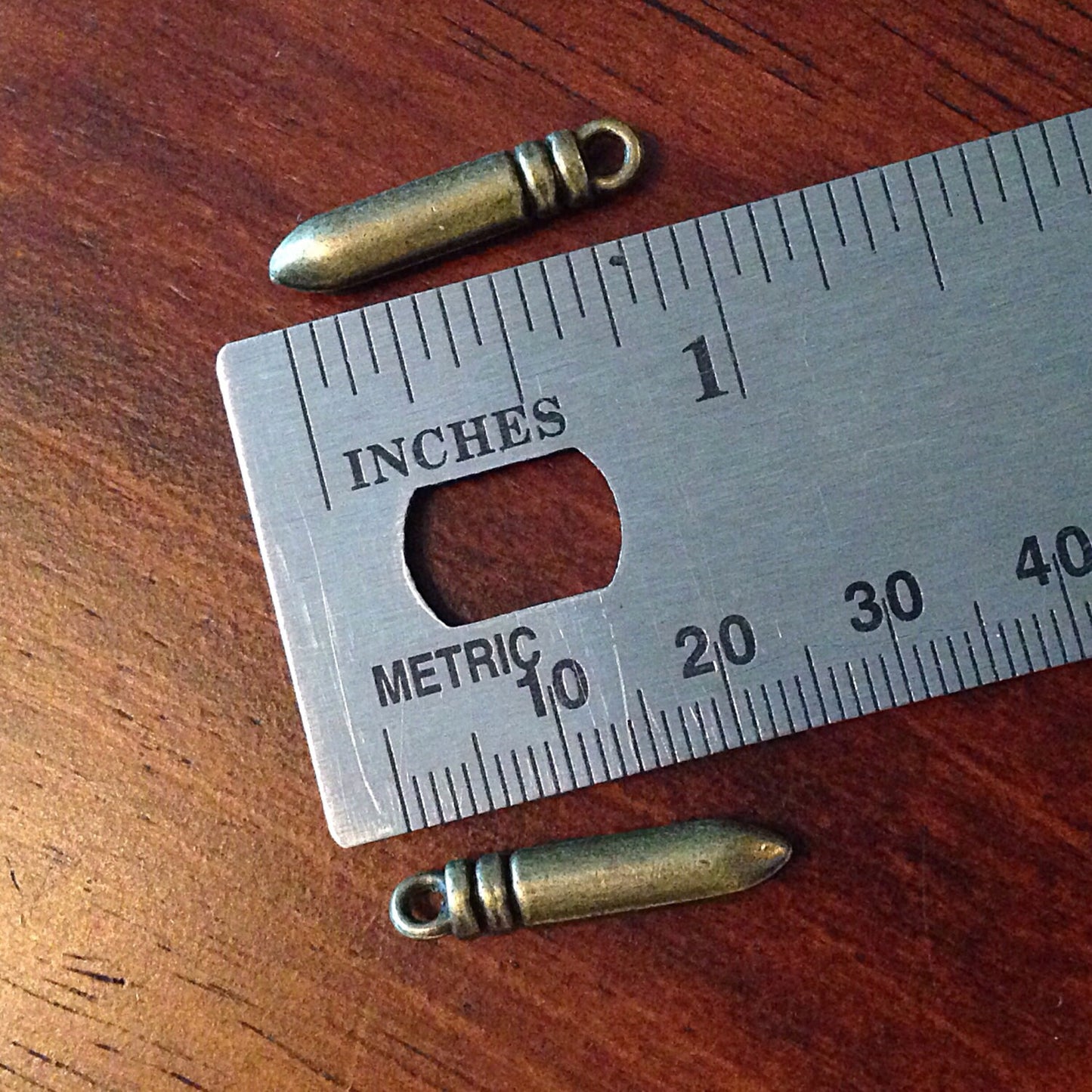 8 Bronze Bullet Charms, Antique Bronze Charms, Bullets, Bronze Bullets, Bullet Charms, Bullet Pendants, Craft and Jewelry Supplies, Findings