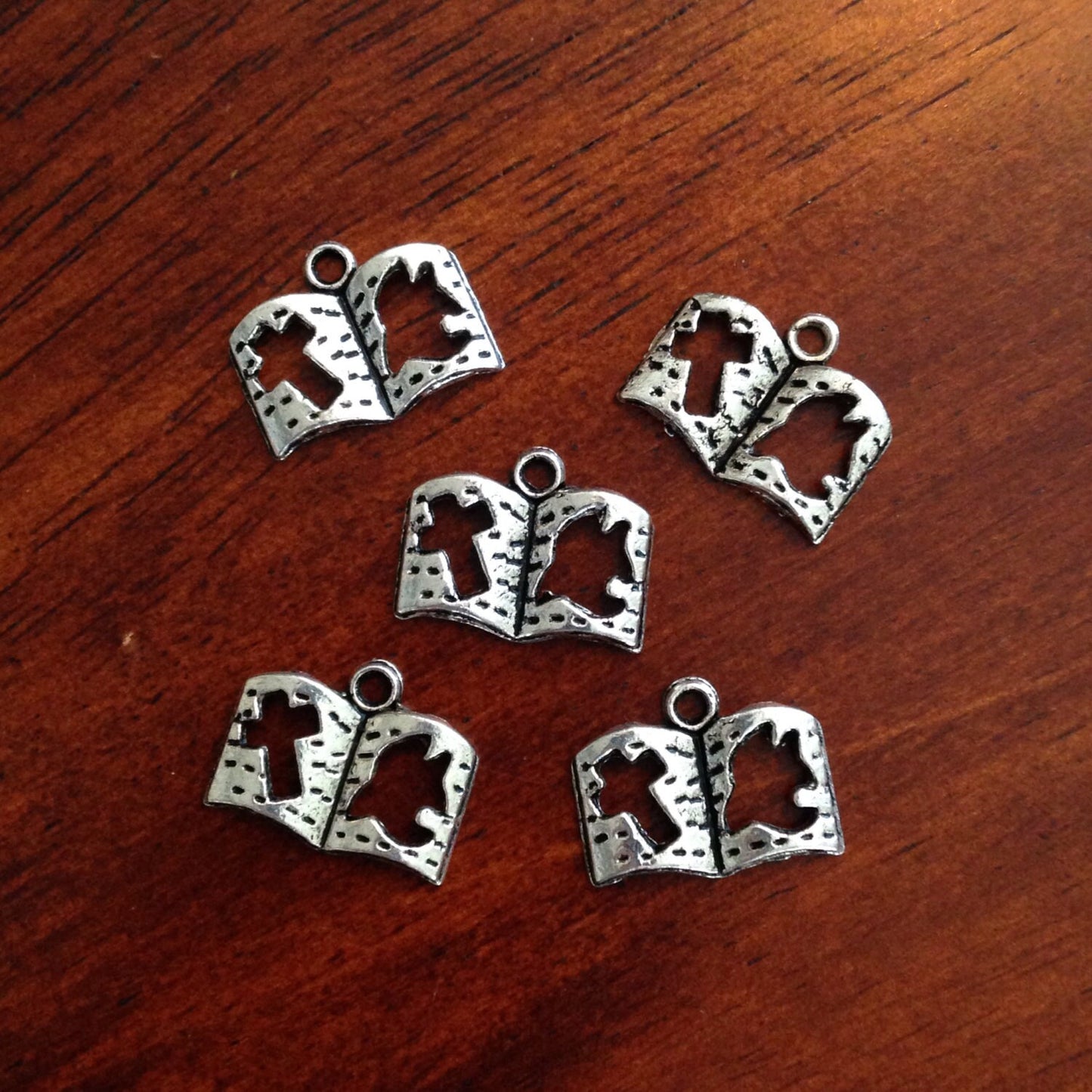 Bulk 50 Bible Charms, Full Amor of God Charms, Antique Silver Charms, Bible Charms, Armor of God Charm, Craft and Jewelry Supplies, Findings