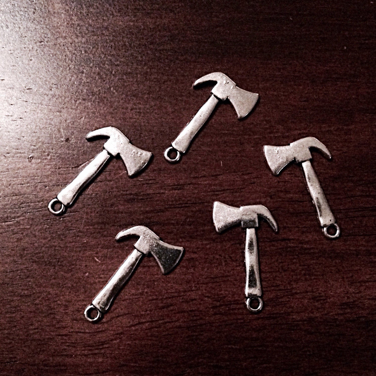 20pcs, Axe Charms, Fireman Charms, Antique Silver Axe Charms, Fire Dept Charms, Fireman Axe Charms, Findings, Jewelry and Craft Supplies