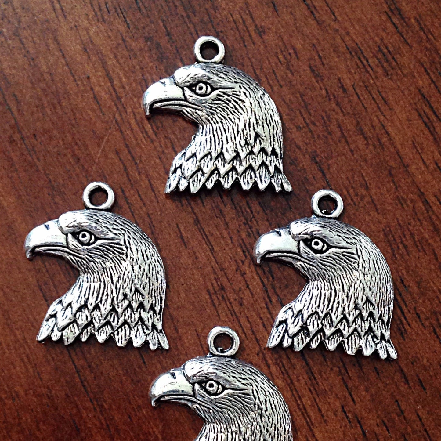 25pcs, Eagle Charms, Antique Silver Charms, Bird Charms, American Eagle Charms, Bald Eagle Charms, Eagle Pendants, Eagle, Findings