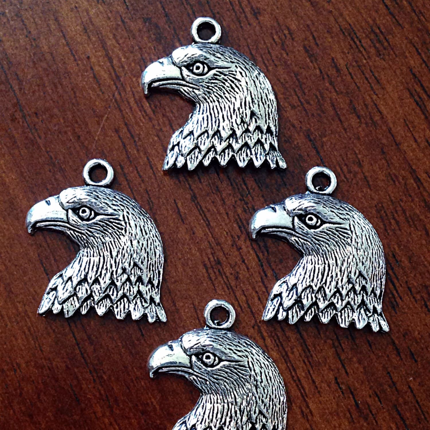25pcs, Eagle Charms, Antique Silver Charms, Bird Charms, American Eagle Charms, Bald Eagle Charms, Eagle Pendants, Eagle, Findings