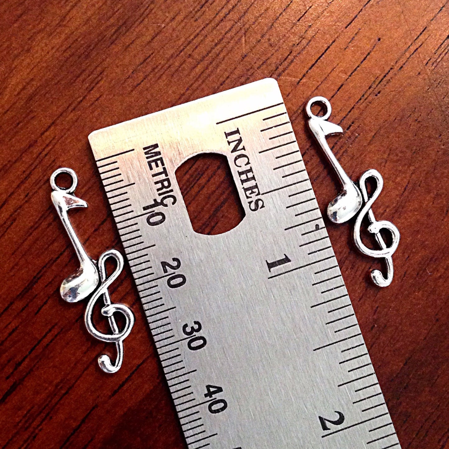 20pcs Music Notes Charms, Antique Silver Charms, Silver Music Charms, Treble Clef Charms, Crafts and Jewelry Supplies and Findings