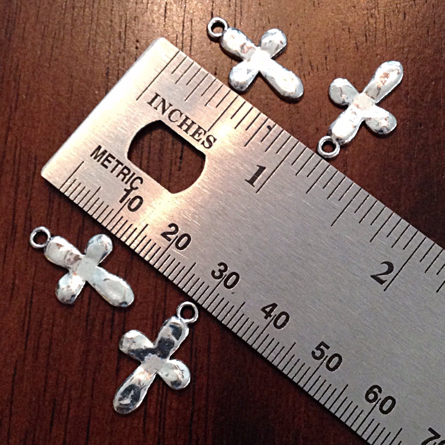 Bulk 50pcs, Silver Cross Charms, Antique Silver Cross Charms, Small Silver Cross, Silver Cross, Cross, Jewelry And Craft Supplies, Findings