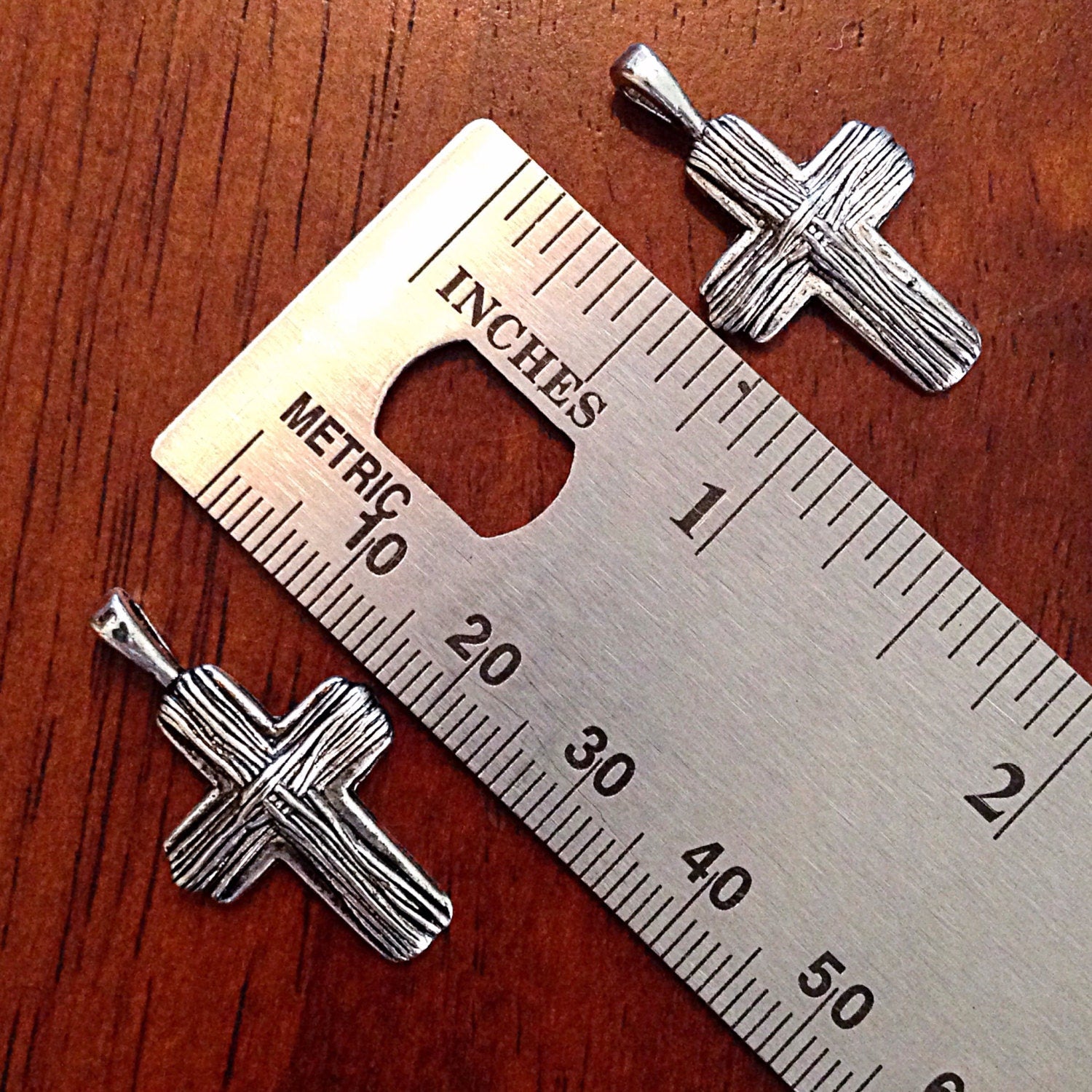 10 Cross Charms, Antique Silver Charms, Silver Cross Charms, Cross, Silver Cross, Crusafix Charms, Jewelry and Craft Supplies, Findings