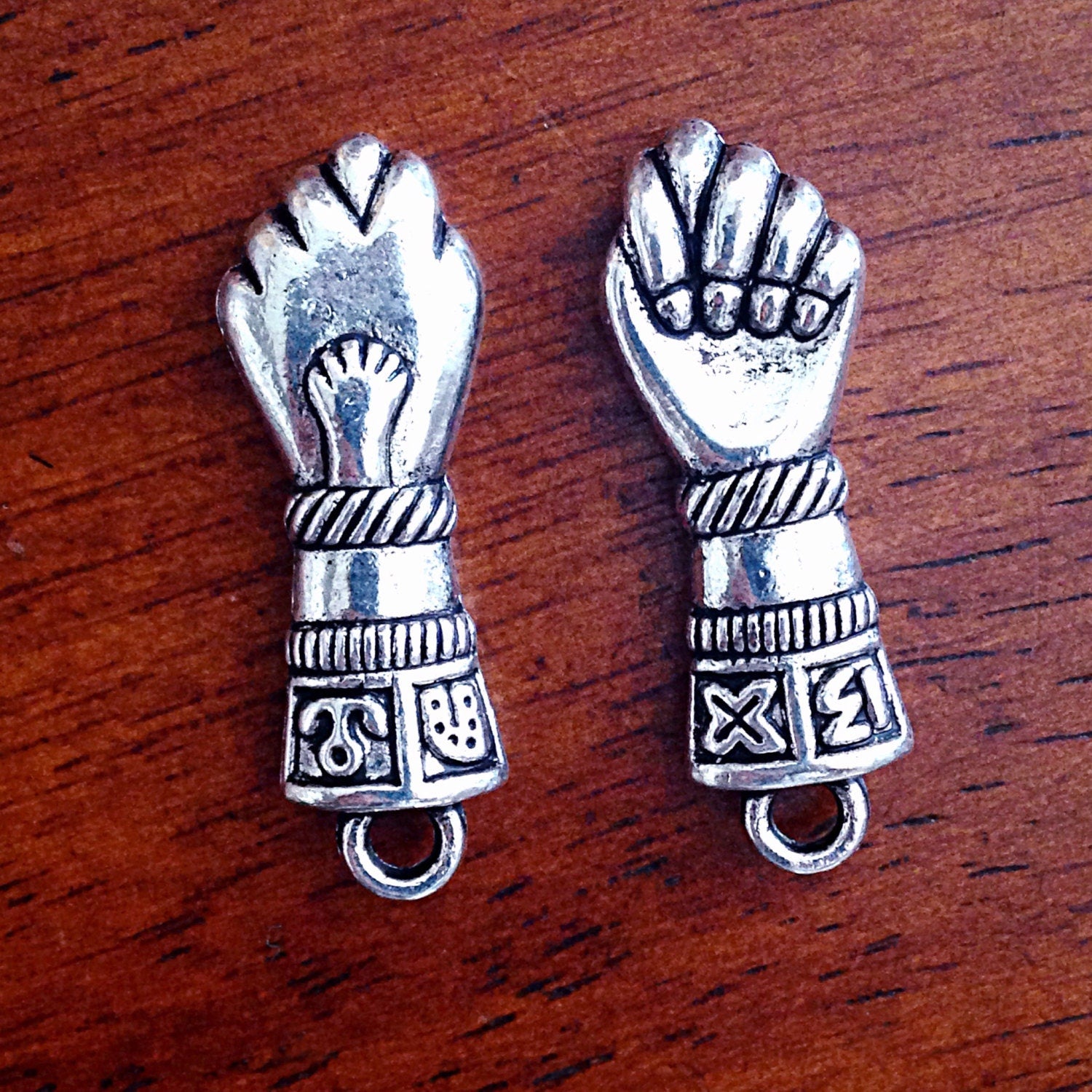 8pcs Figa Pendants, Figa Fist Charms, Antique Silver Charms, Brazilian Figa Charms, Good Luck Amulet, Meditation, Om, Buddha, Findings