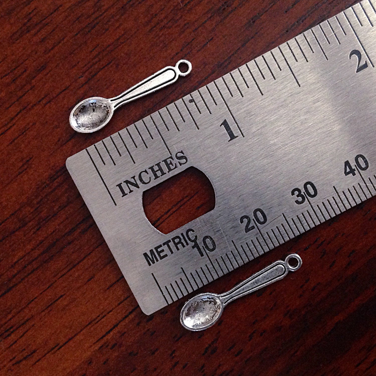 25 Spoon Charms, Antique Silver Spoon Charms, Silverware Charms, Cooking Charms, Fork Charms, Findings, Crafts and Jewelry Supplies