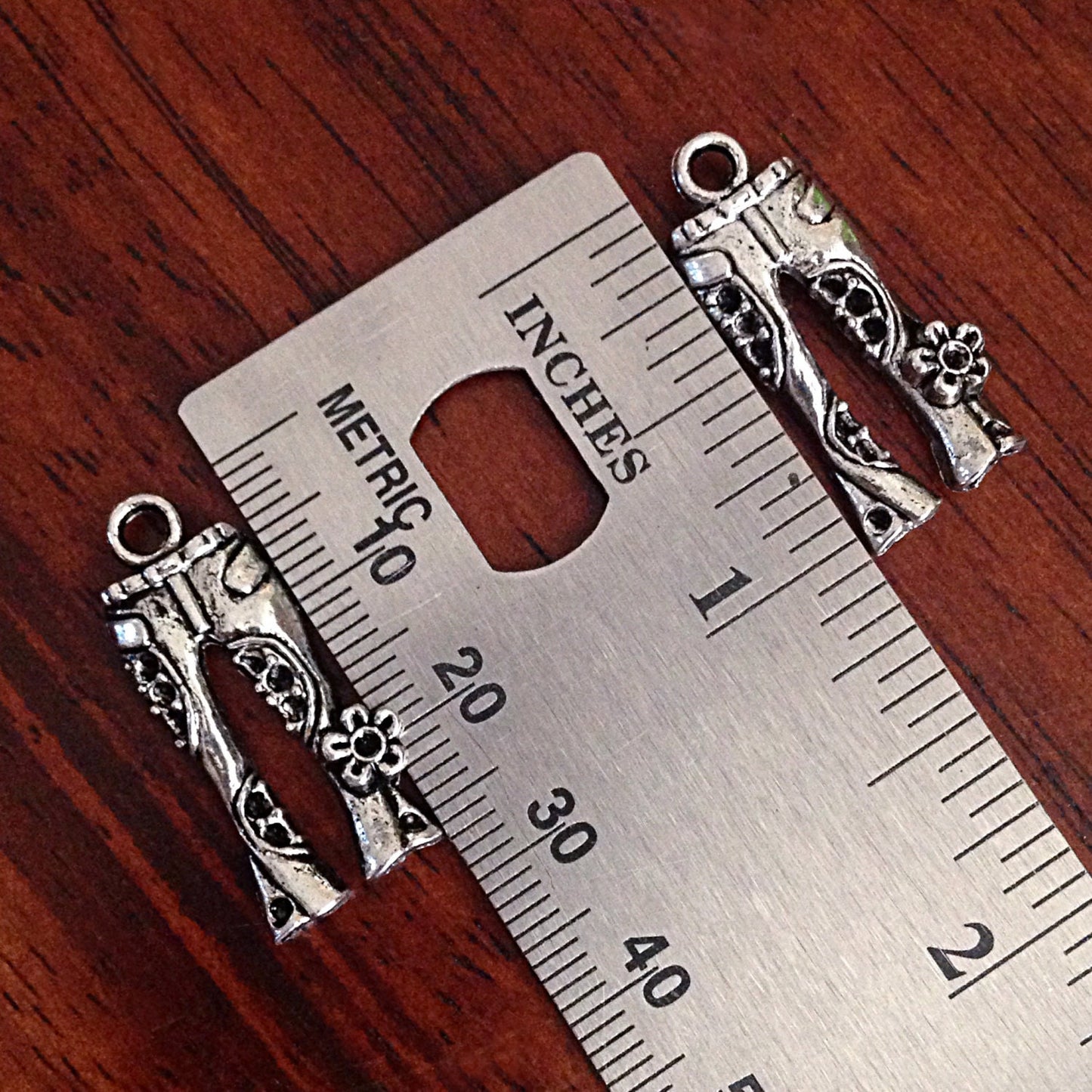 10 Silver Jeans Charms, Antique Silver Jeans Charms, Hippie Charms, Pants Charms, Flower Charms, Craft and Jewelry Supplies, Findings
