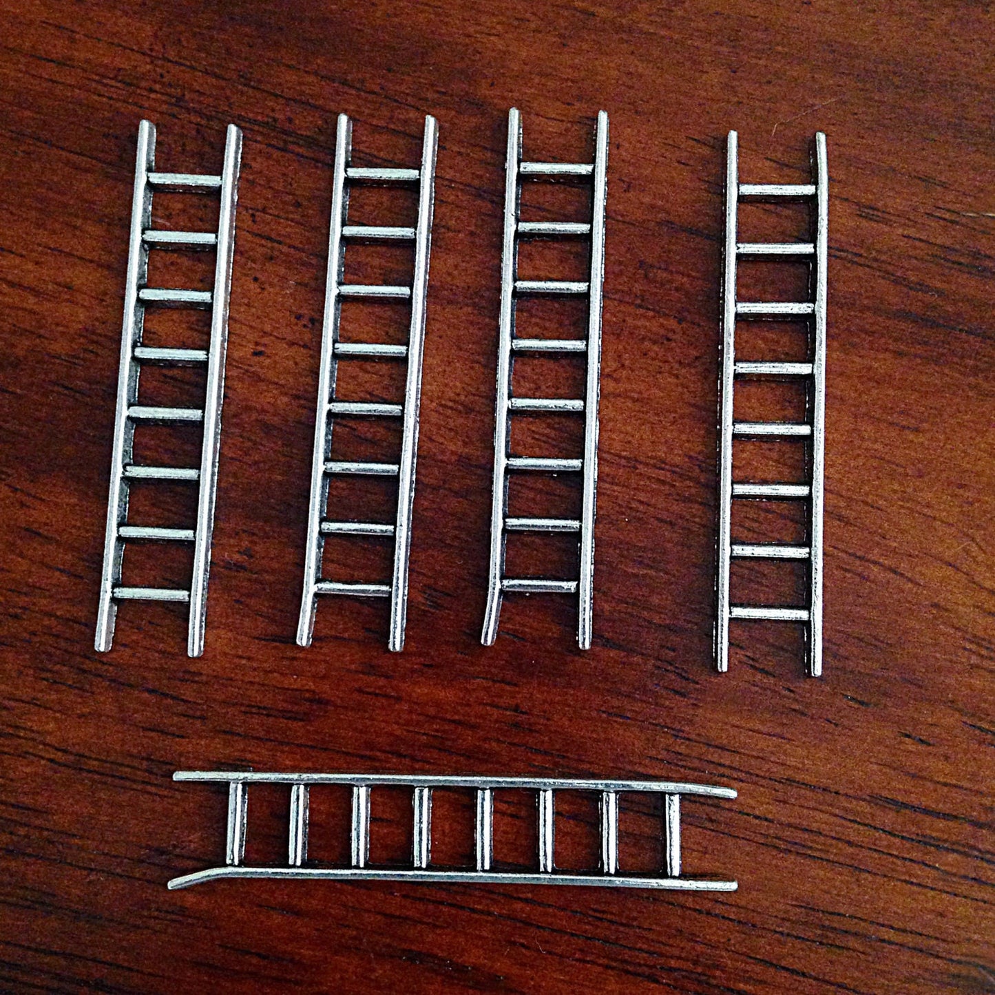 Ladder Charms, 20pcs, Silver Ladder Charms, Antique Silver Charms, Fireman Ladder Charms, Silver Ladder Charms, Climbing Charms, Findings