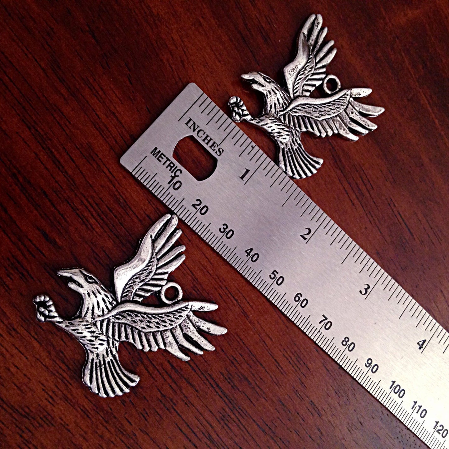 Eagle Charms, 15pcs, Eagle Pendants, Antique Silver Charms, American Eagle Charms, Bald Eagle Charm, Bird Charms, Hawk Charms, Findings