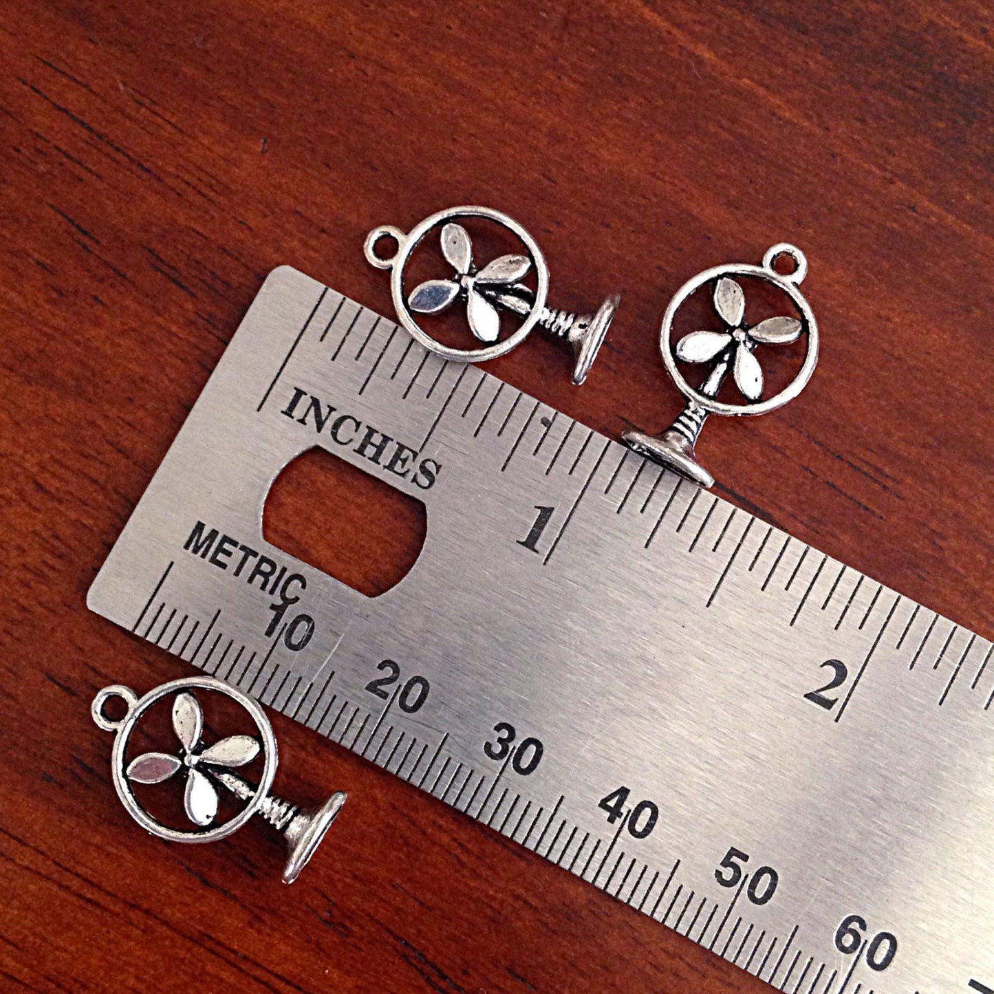 Bulk 20 Fan Charms, Antique Silver Charms, Silver Fan Charm, 3D Fan Cahrms, Findings, Double Sided Fan Charm, Craft and Jewelry Supplies