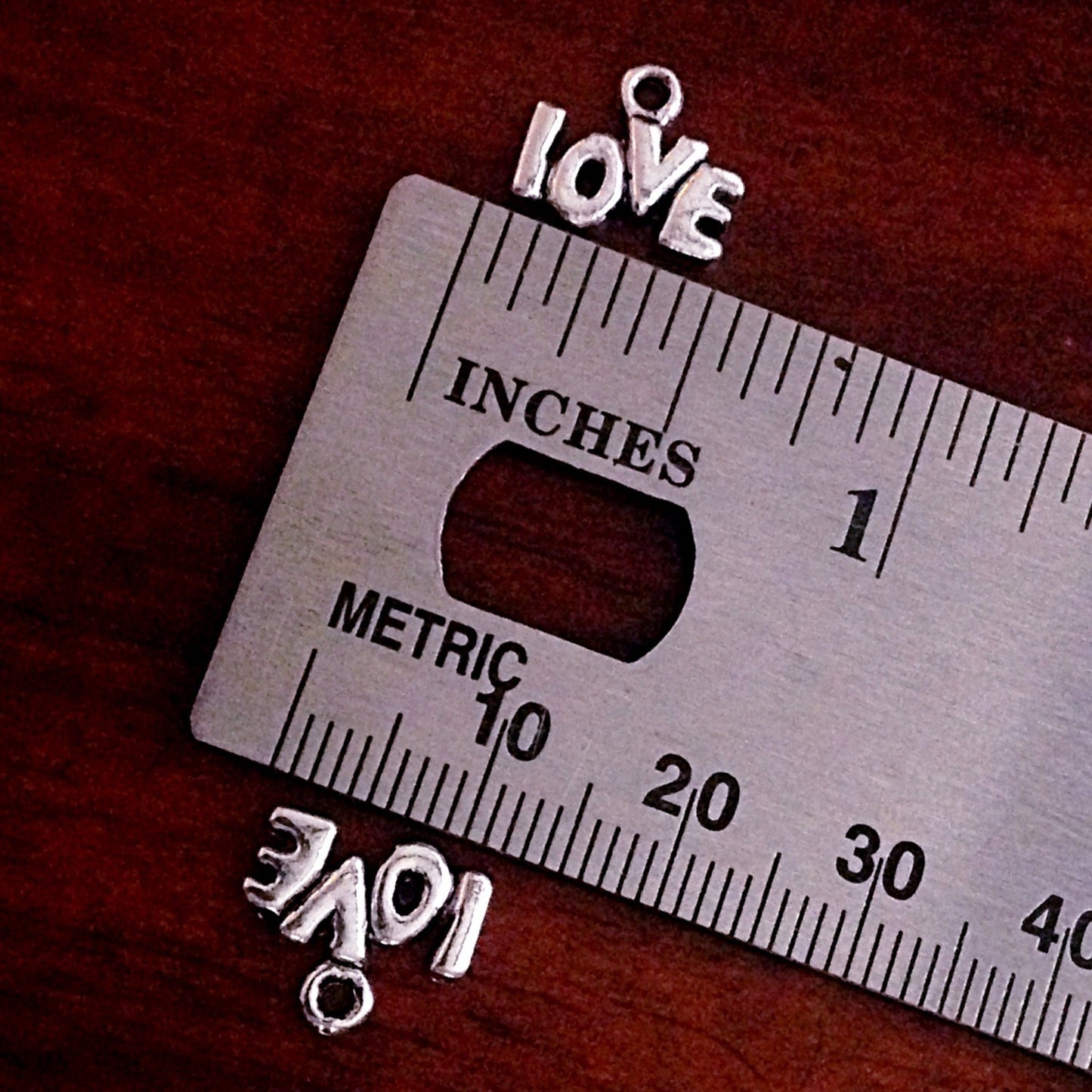 Bulk 25 Love Charms, Antique Silver Love Charms, Silver Heart Charms, Word Charms, Letter Charms, Jewelry and Craft Supplies, Findings