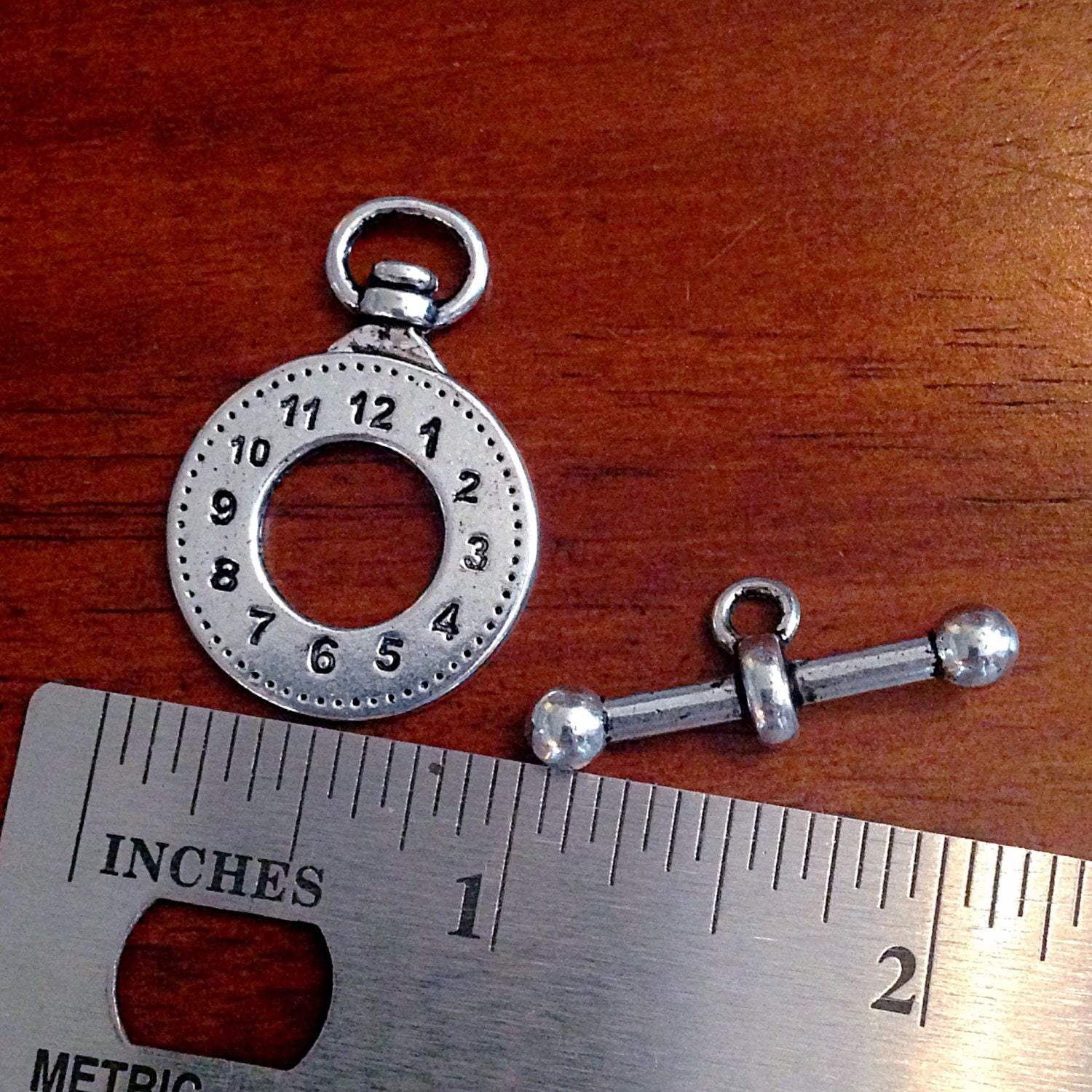 10 Sets, Toggle Clasp Sets, Antique Silver Charms, Connector Clasp, Necklace Clasp, Toggle Charms, Craft Supplies, Findings