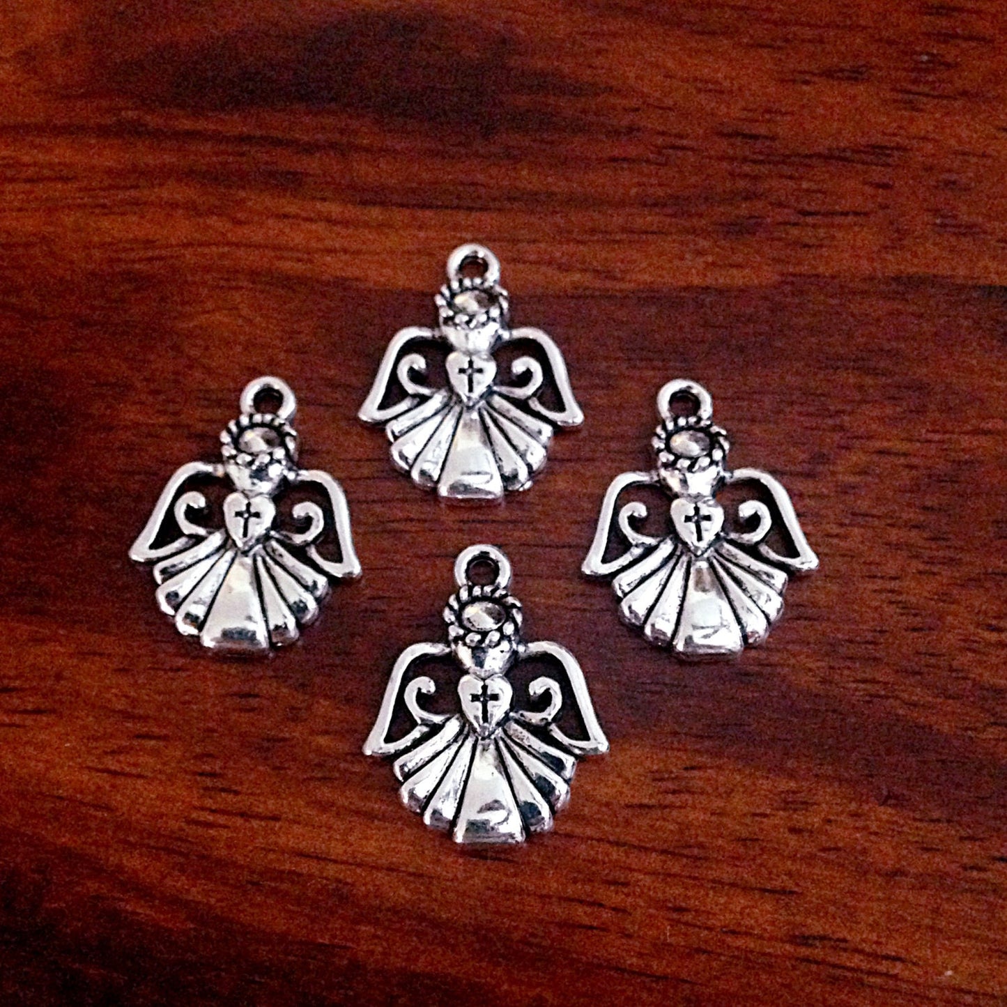 Bulk 20 Angel Charms, Antique Silver Charms, Angel Charms, Angel Wing Charms, Angel Pendants, Findings, Craft and Jewelry Supplies