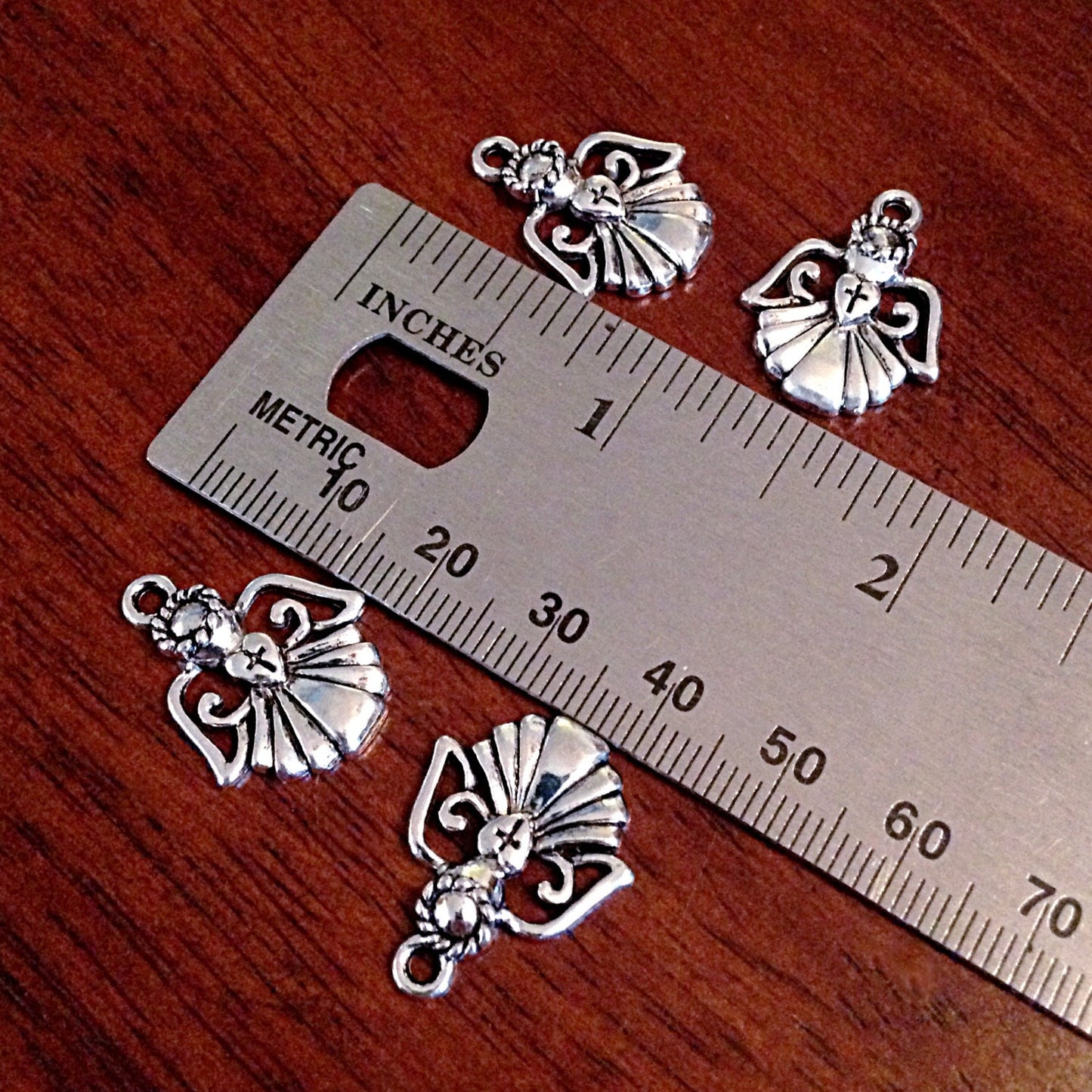 Bulk 20 Angel Charms, Antique Silver Charms, Angel Charms, Angel Wing Charms, Angel Pendants, Findings, Craft and Jewelry Supplies