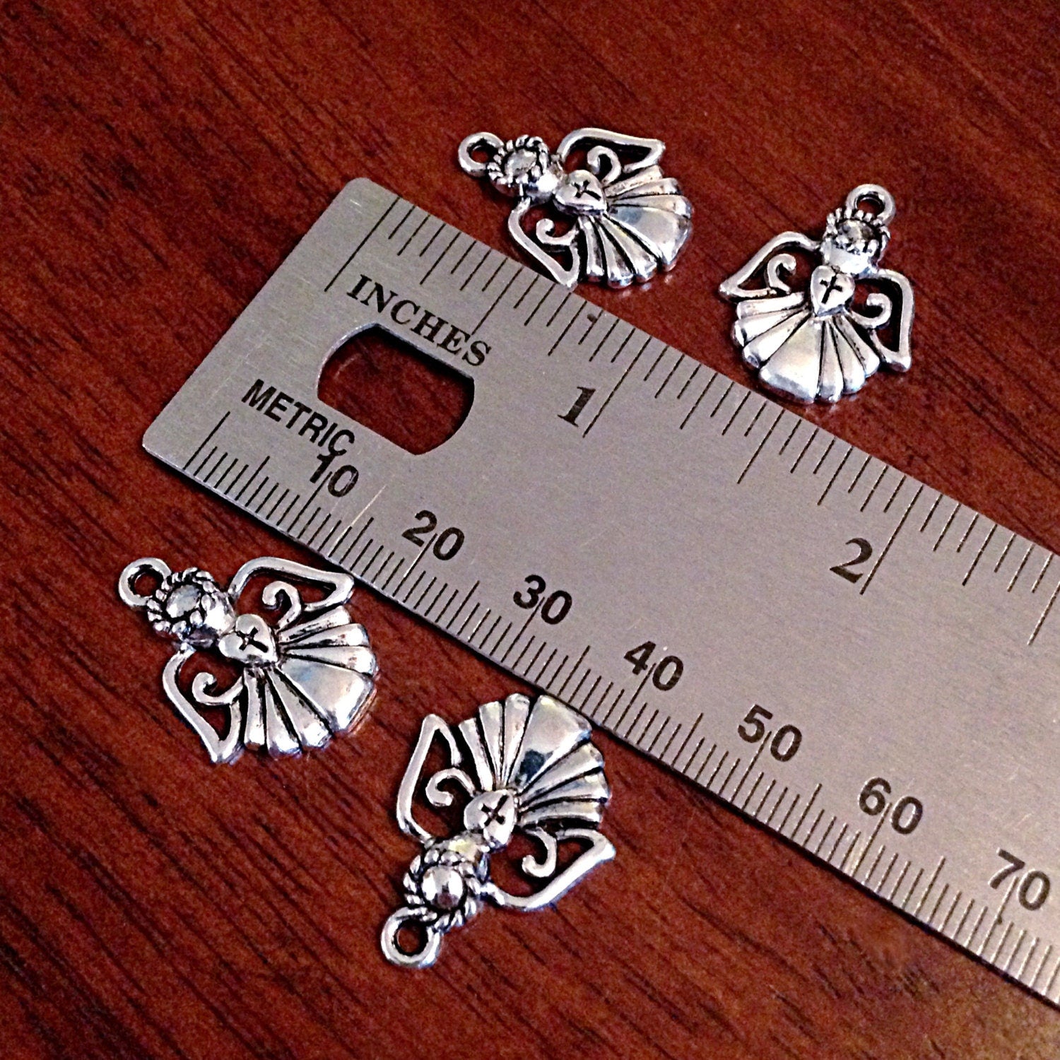 Bulk 20 Angel Charms, Antique Silver Charms, Angel Charms, Angel Wing Charms, Angel Pendants, Findings, Craft and Jewelry Supplies
