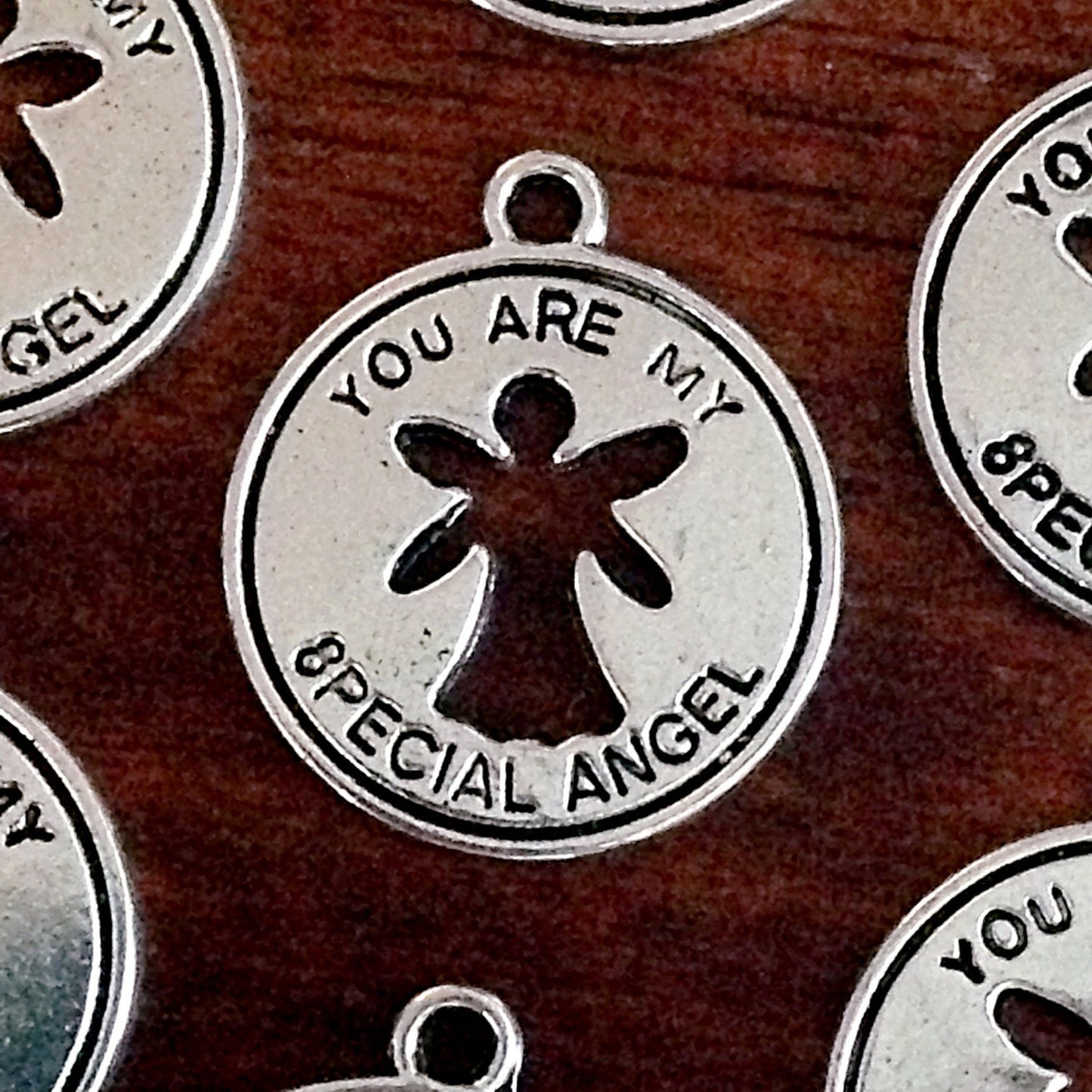 12pcs, Angel Charms, Antique Silver Charms, Hope Charms, Autism Awareness Charms, Special Angel Charms, Inside Angel Charms, Findings