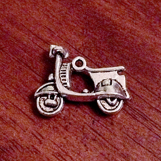 20 Scooter Charms, Antique Silver Charms, Scooter, Motocycle Charms, Scooter Charms, Sports Charms, Findings, Crafts and Jewelry Supplies