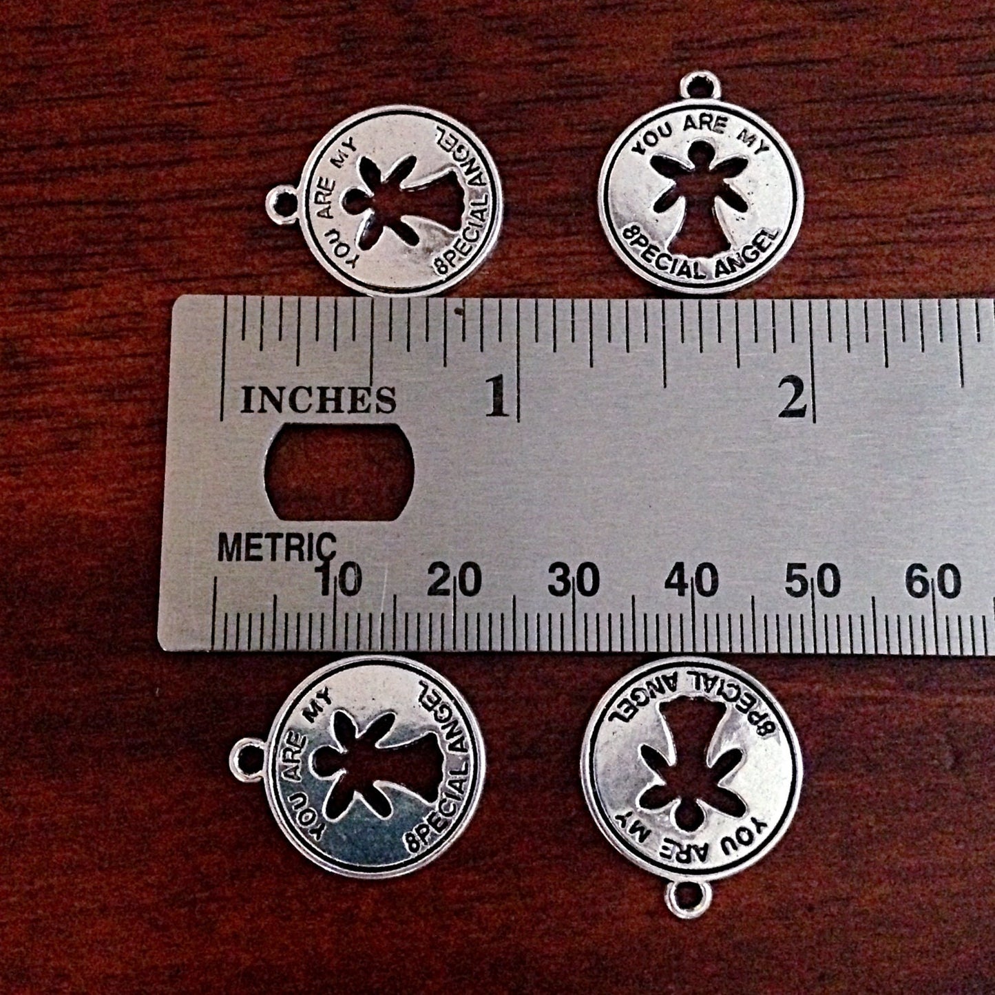 12pcs, Angel Charms, Antique Silver Charms, Hope Charms, Autism Awareness Charms, Special Angel Charms, Inside Angel Charms, Findings