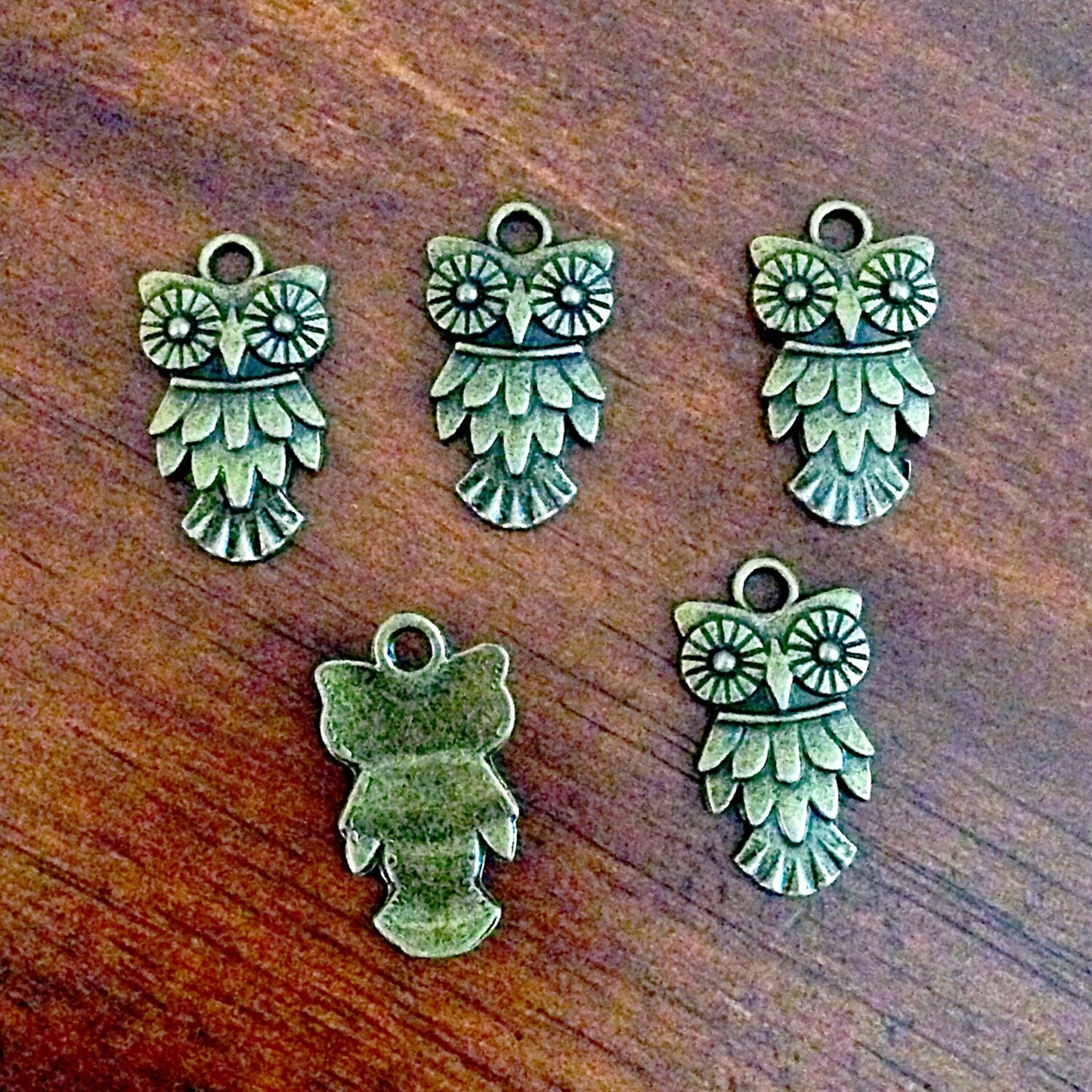 25pcs Owl Charms, Antique Bronze Charms, Owl, Baby Owl Charms, Owl Pendants, Bird Charms, Jewelry and Craft Supplies, Findings