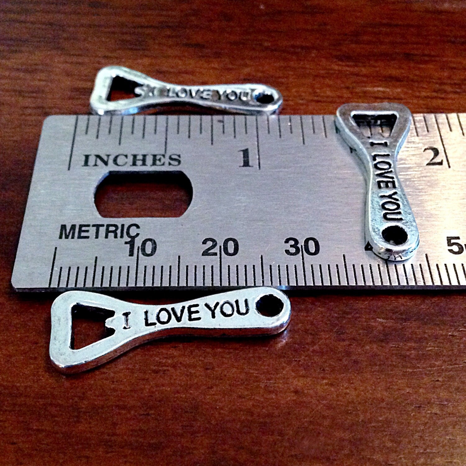 BULK 20 Bottle Opener, Antique Silver Charms, Bottle Opener Charms, Opener Charms, I Love You Charms, Findings, Jewelry and Craft Supplies,