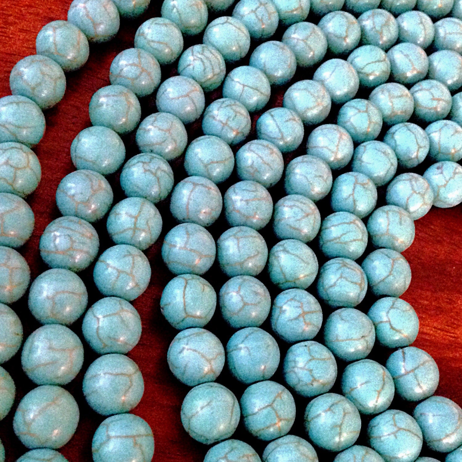 25pcs, 12mm Turquoise Beads, Howlite Beads, Turquoise Beads, Blue Turquoise Beads, Spacer Beads, Craft and Jewelry Supplies, Finding