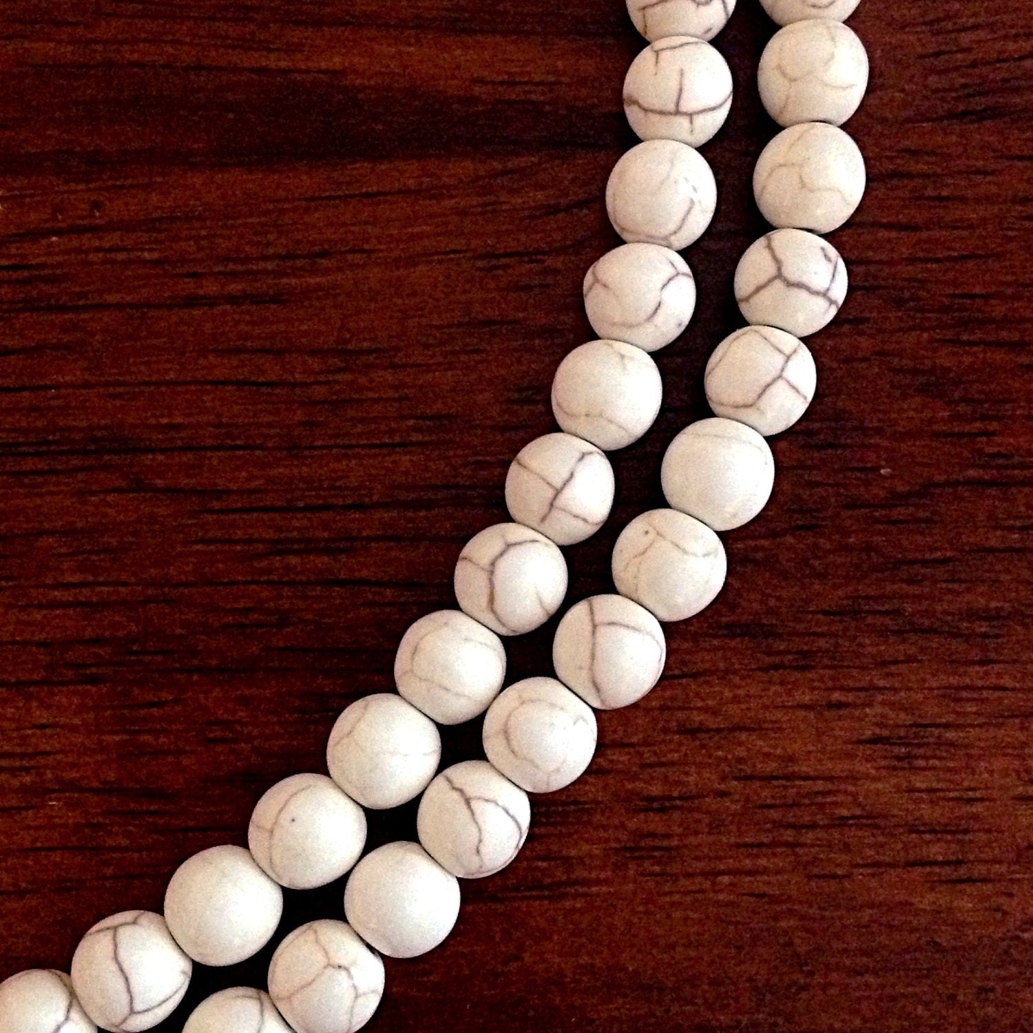 Bulk 90 pcs, 8mm Turquoise Beads, Howlite Beads, Turquoise Beads, Beige Turquoise Beads, Spacer Beads, Craft and Jewelry Supplies, Finding