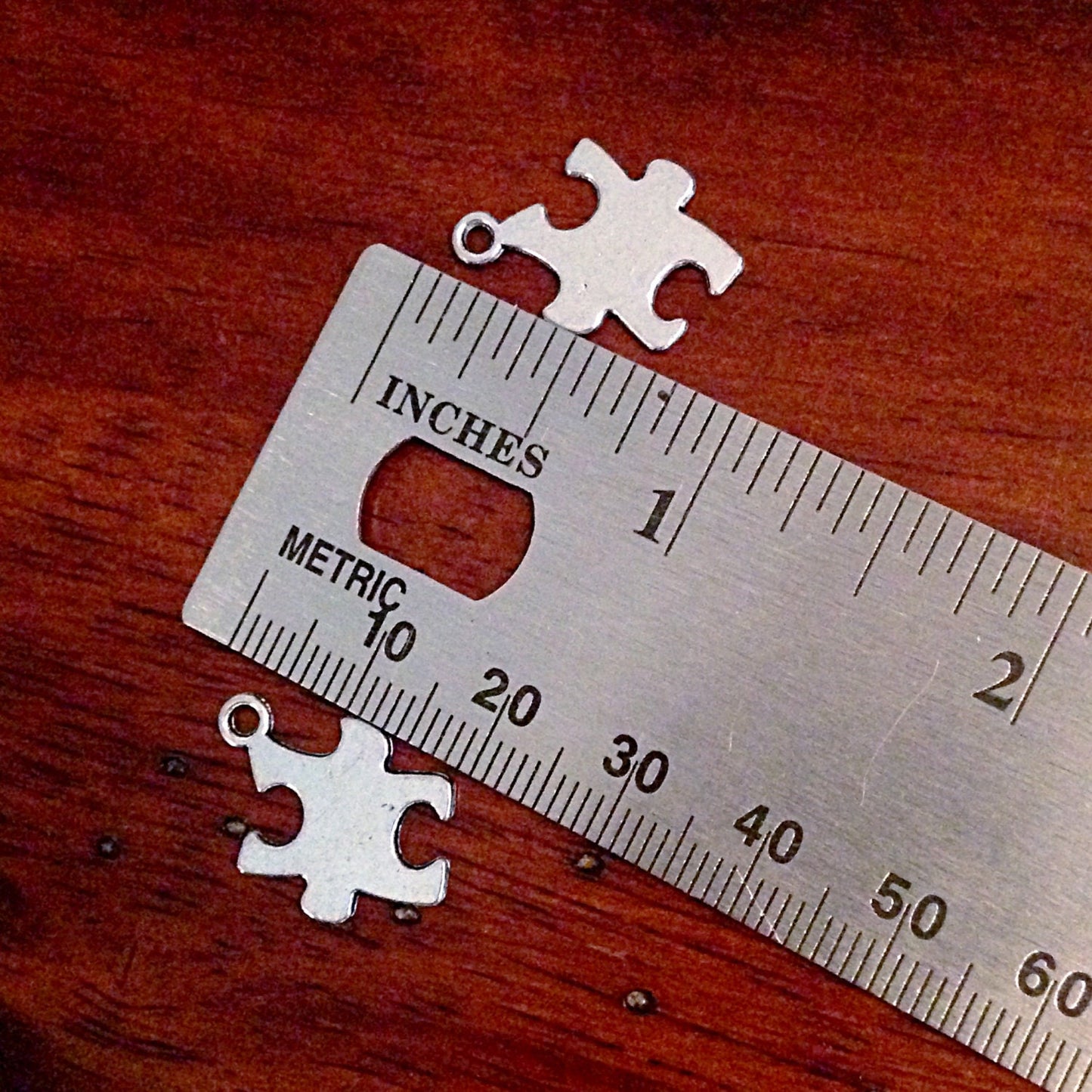 Bulk 25 Puzzle Charms, Antique Silver Charms, Autism Charms, ASD Charms, Autism Puzzle Pendants, Findings, Jewelry And Craft Supplies