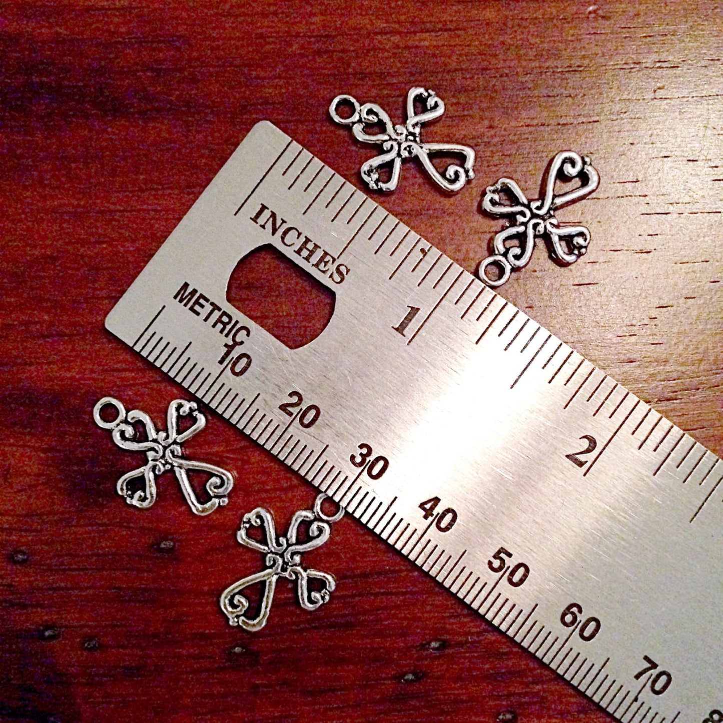 15 Silver Cross Charms, Antique Silver Charms, Small Cross Charms, Double Sided Cross Charms, Jewelry And Craft Supplies, Findings