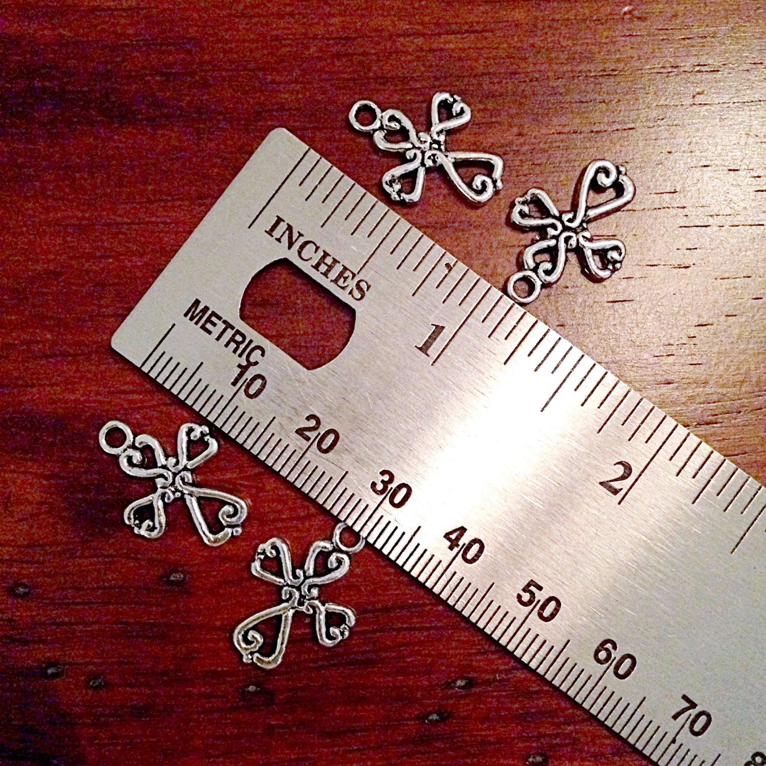 15 Silver Cross Charms, Antique Silver Charms, Small Cross Charms, Double Sided Cross Charms, Jewelry And Craft Supplies, Findings