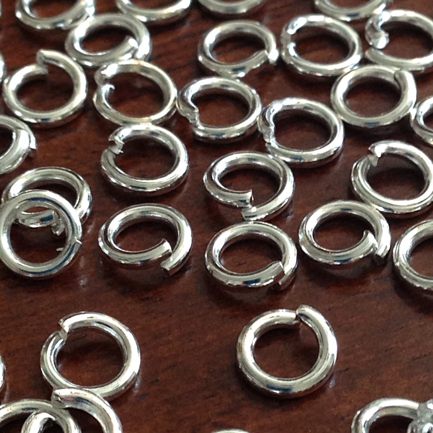 Strong Jump Rings, 100pcs 8x1.2mm Jump Rings, 16 Gauge Heavy Duty 8 x 1.2mm Jumprings, Industrial Strength Jump Rings, Findings