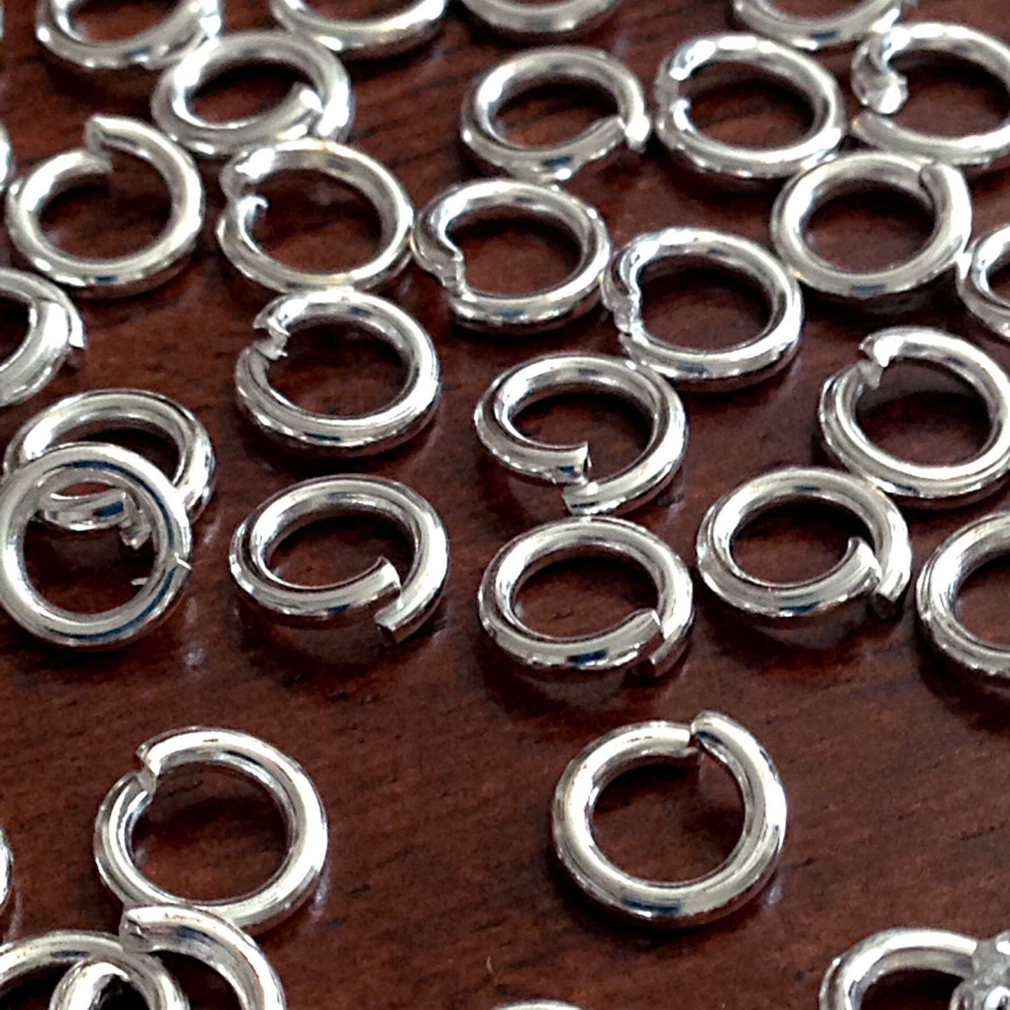 Strong Jump Rings, 100pcs 8x1.2mm Jump Rings, 16 Gauge Heavy Duty 8 x 1.2mm Jumprings, Industrial Strength Jump Rings, Findings